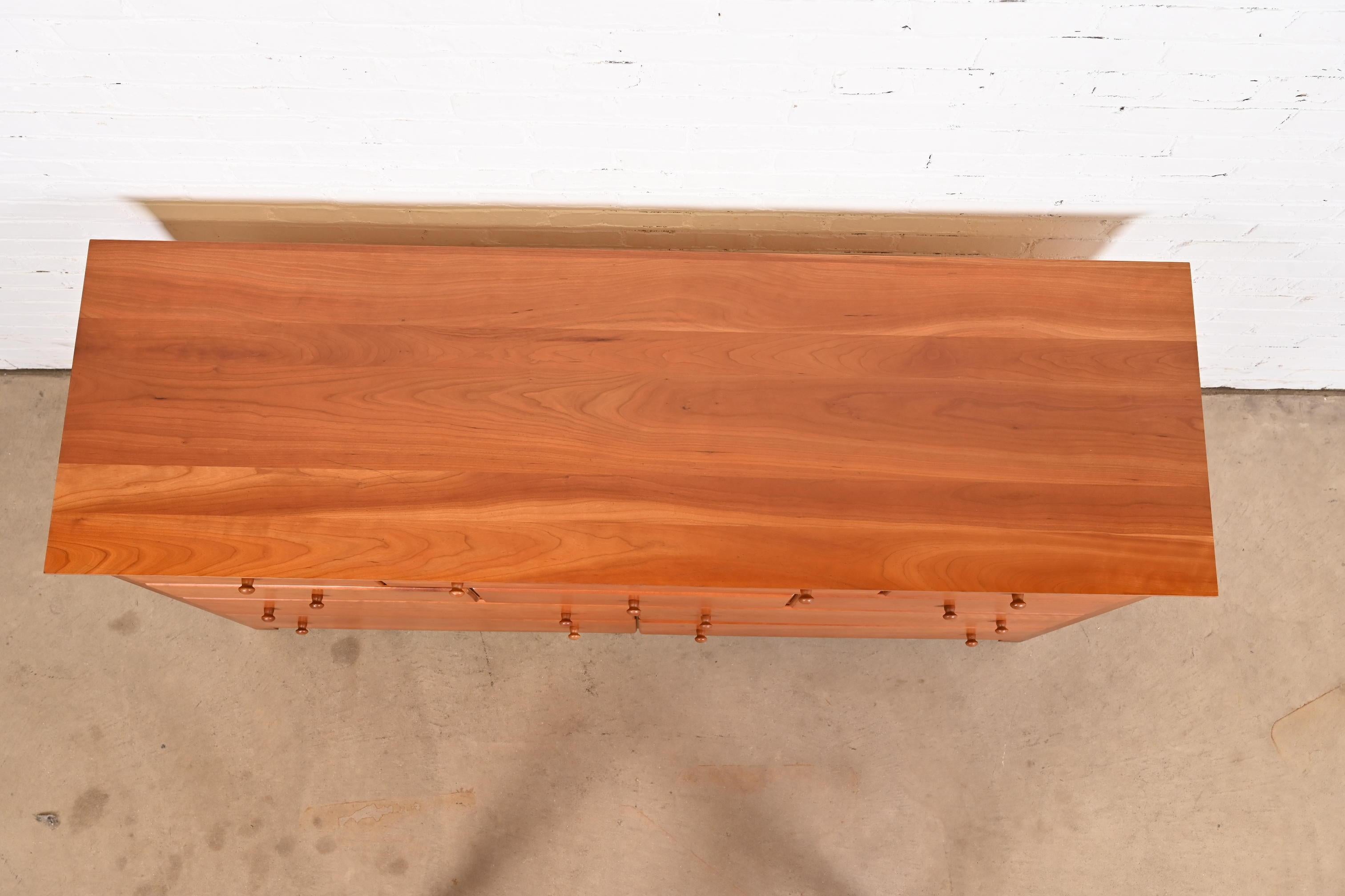 Harden Furniture Arts & Crafts Shaker Solid Cherry Wood Ten-Drawer Dresser 4