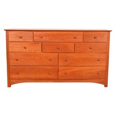 Harden Furniture Arts & Crafts Shaker Solid Cherry Wood Ten-Drawer Dresser