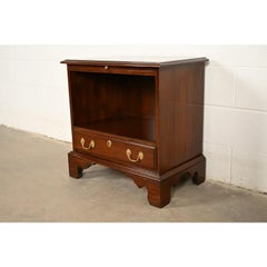 Harden Furniture Georgian Carved Cherry Wood Nightstand