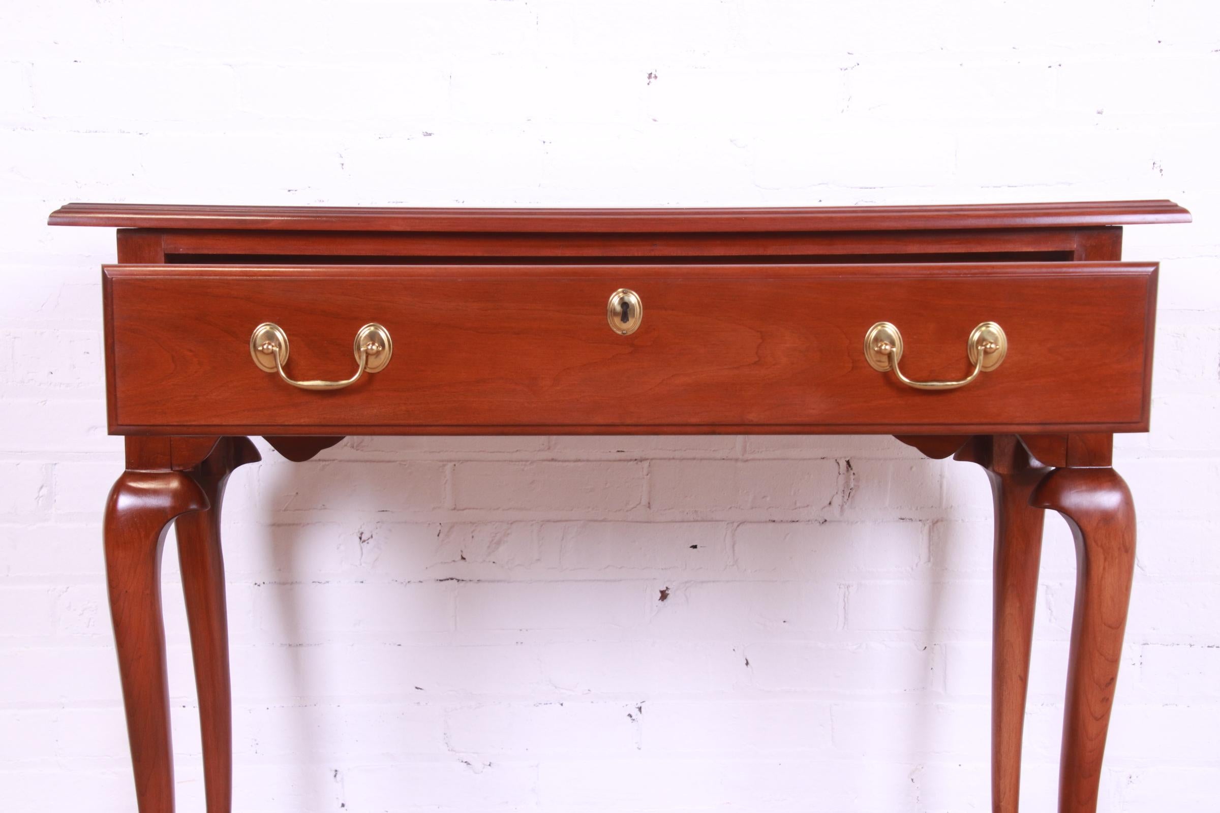 Harden Furniture Queen Anne Solid Cherry Wood Console or Sofa Table 1