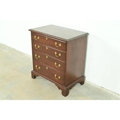 Harden Georgian Solid Cherry Wood Four-Drawer Nightstand or Bachelor Chest