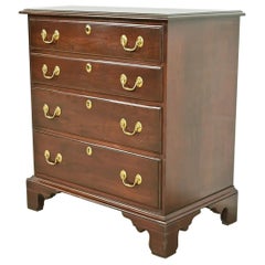 Harden Georgian Solid Cherry Wood Four-Drawer Nightstand or Bachelor Chest