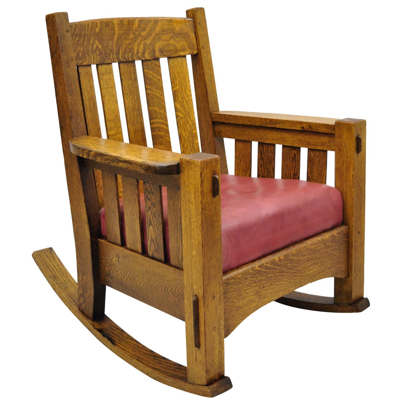 Harden Mission Oak Arts and Crafts Stickley Style Rocking Chair Rocker ...