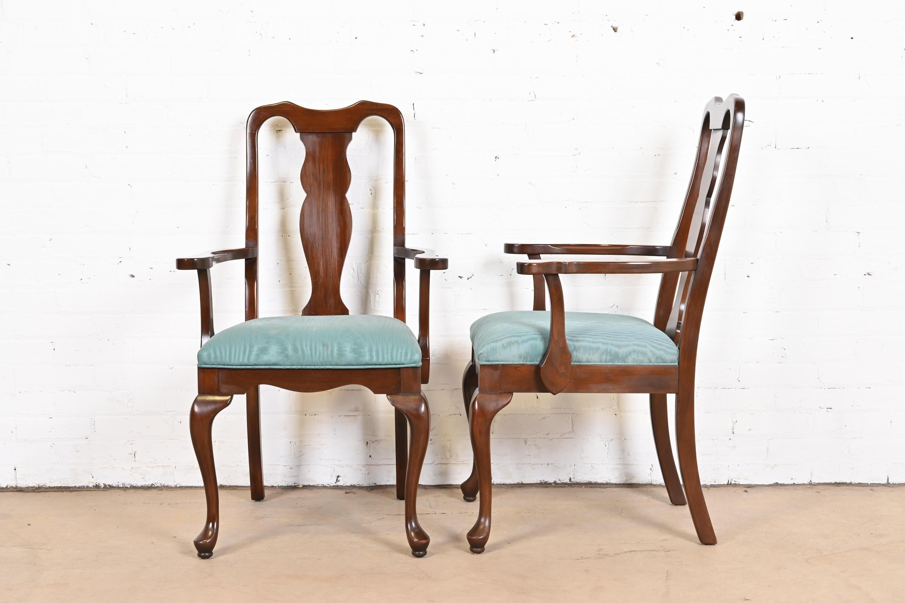 Harden Queen Anne Solid Cherry Wood Dining Chairs, Set of Eight 6