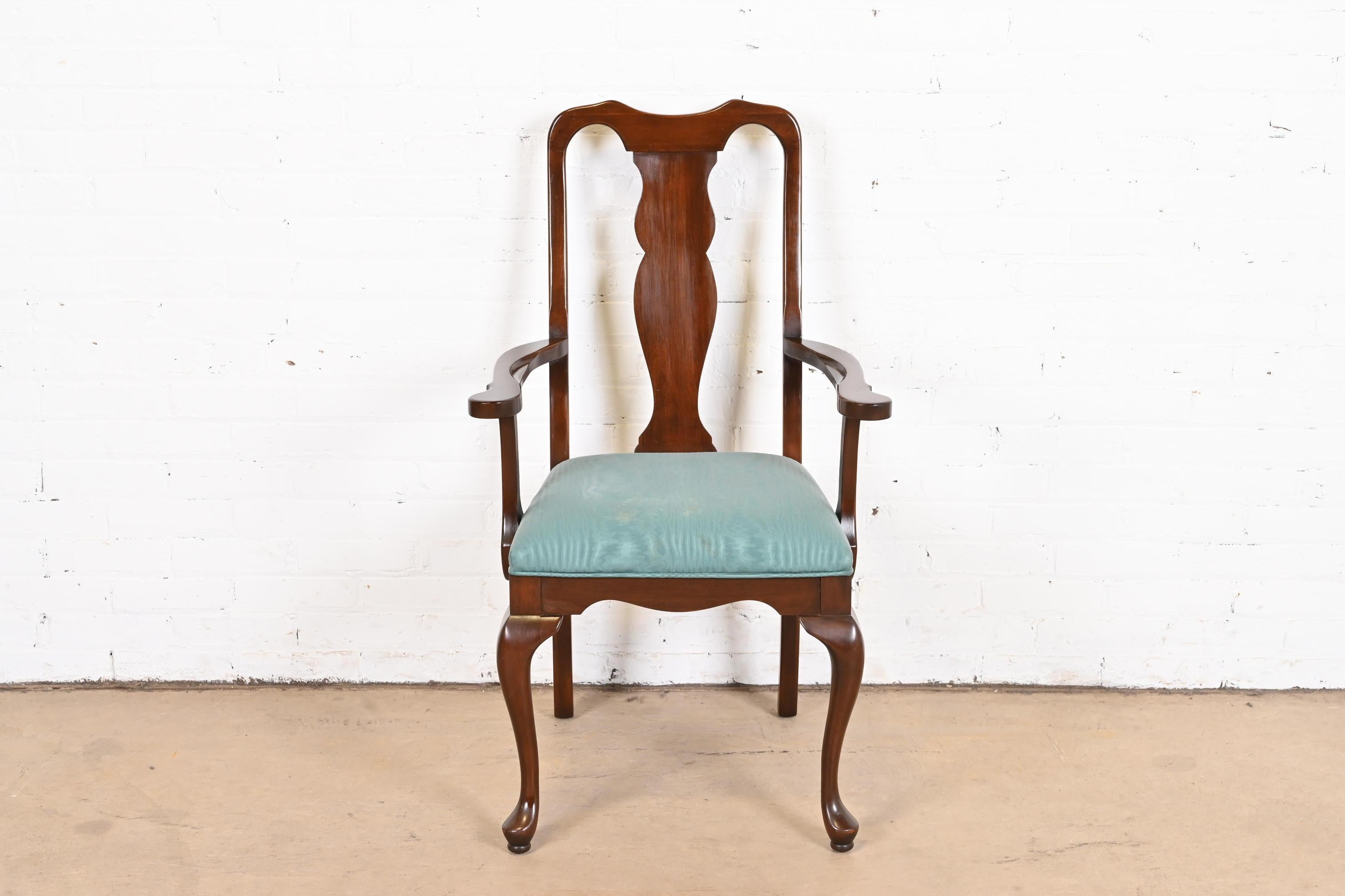 Harden Queen Anne Solid Cherry Wood Dining Chairs, Set of Eight 7
