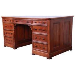Harden Sleepy Hollow Collection Leather Top Partner Desk
