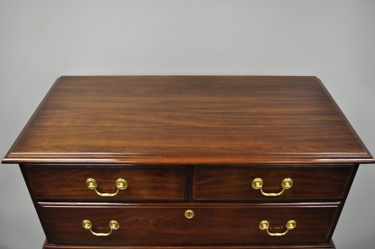 Harden Solid Cherrywood Triple Chest on Chest Tall Dresser SevenDrawer