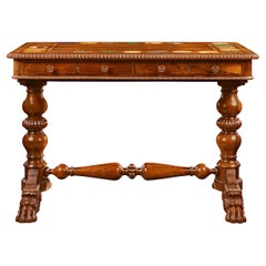 Antique Hardstone and Rosewood Centre Table Attributed to Gillows