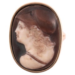 Hardstone Athena Cameo Ring