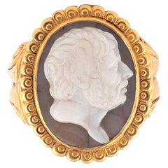 Cammeo in pietra dura di Seneca del XVIII-XIX secolo