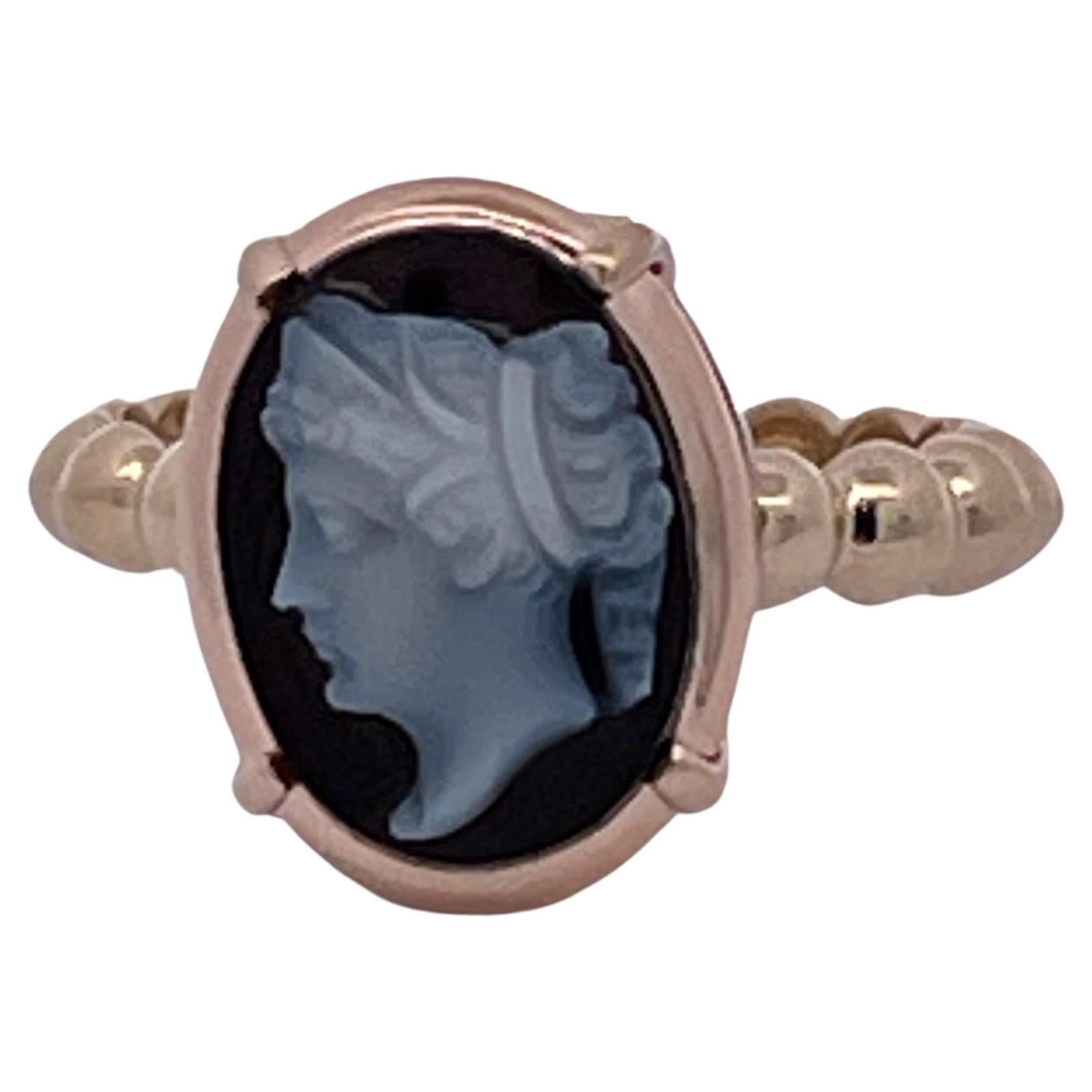 Hardstone Cameo Portrait of a Lady size 6