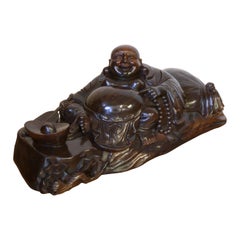 Antique Hardwood Budai/Hotei