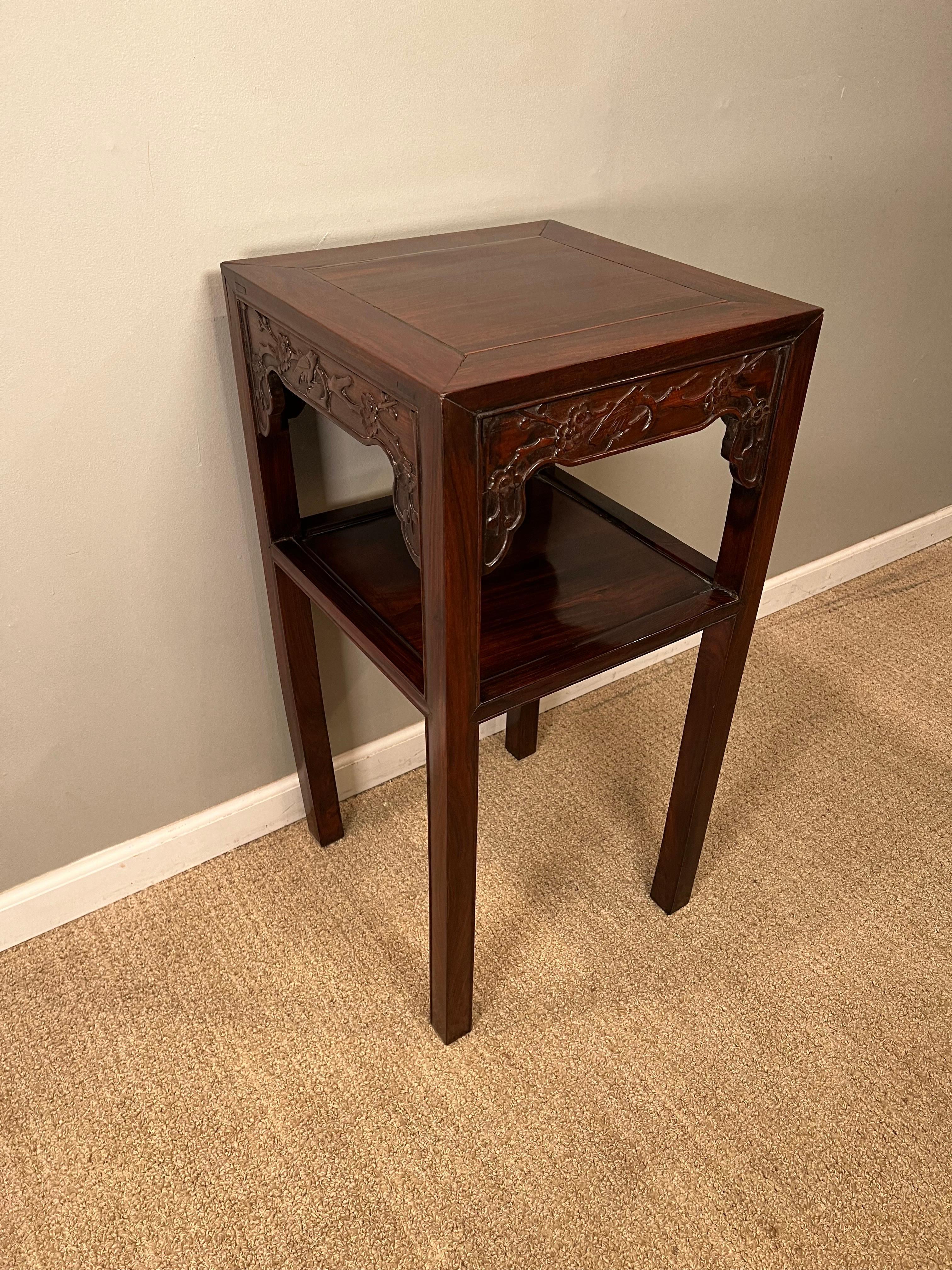 Hardwood Chinese Tea Table For Sale 6