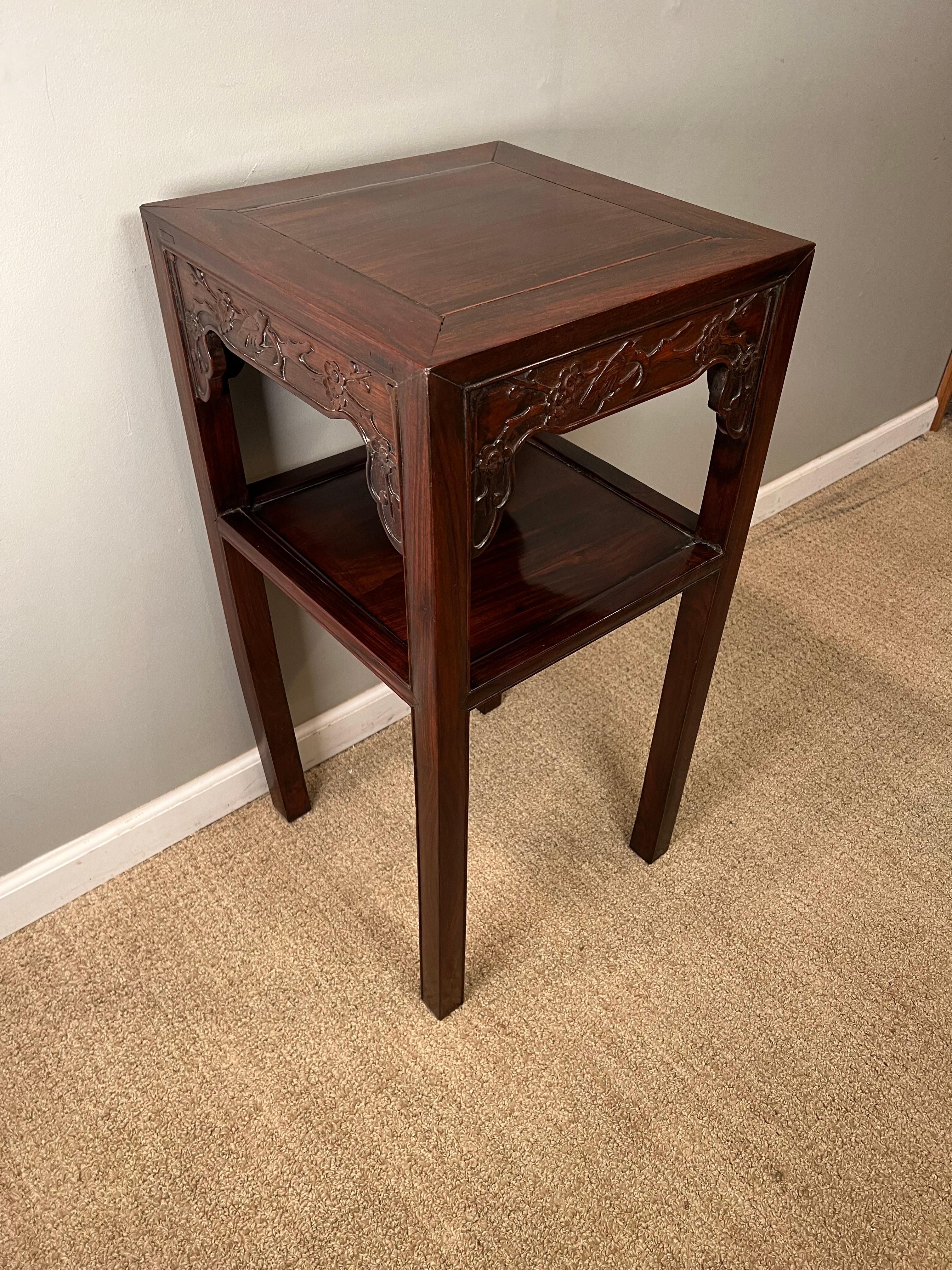 Hardwood Chinese Tea Table For Sale 8