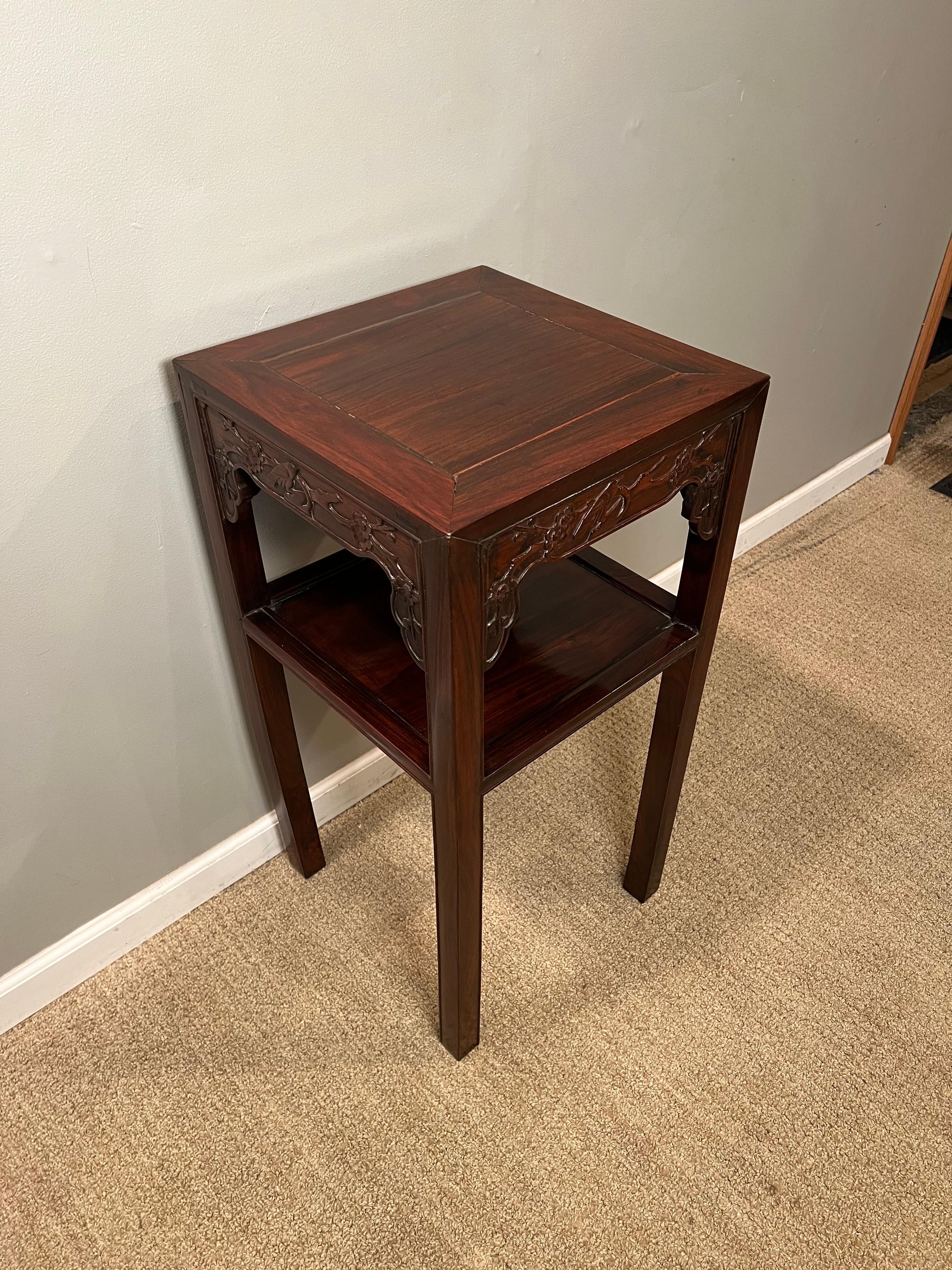 Chinese Export Hardwood Chinese Tea Table For Sale