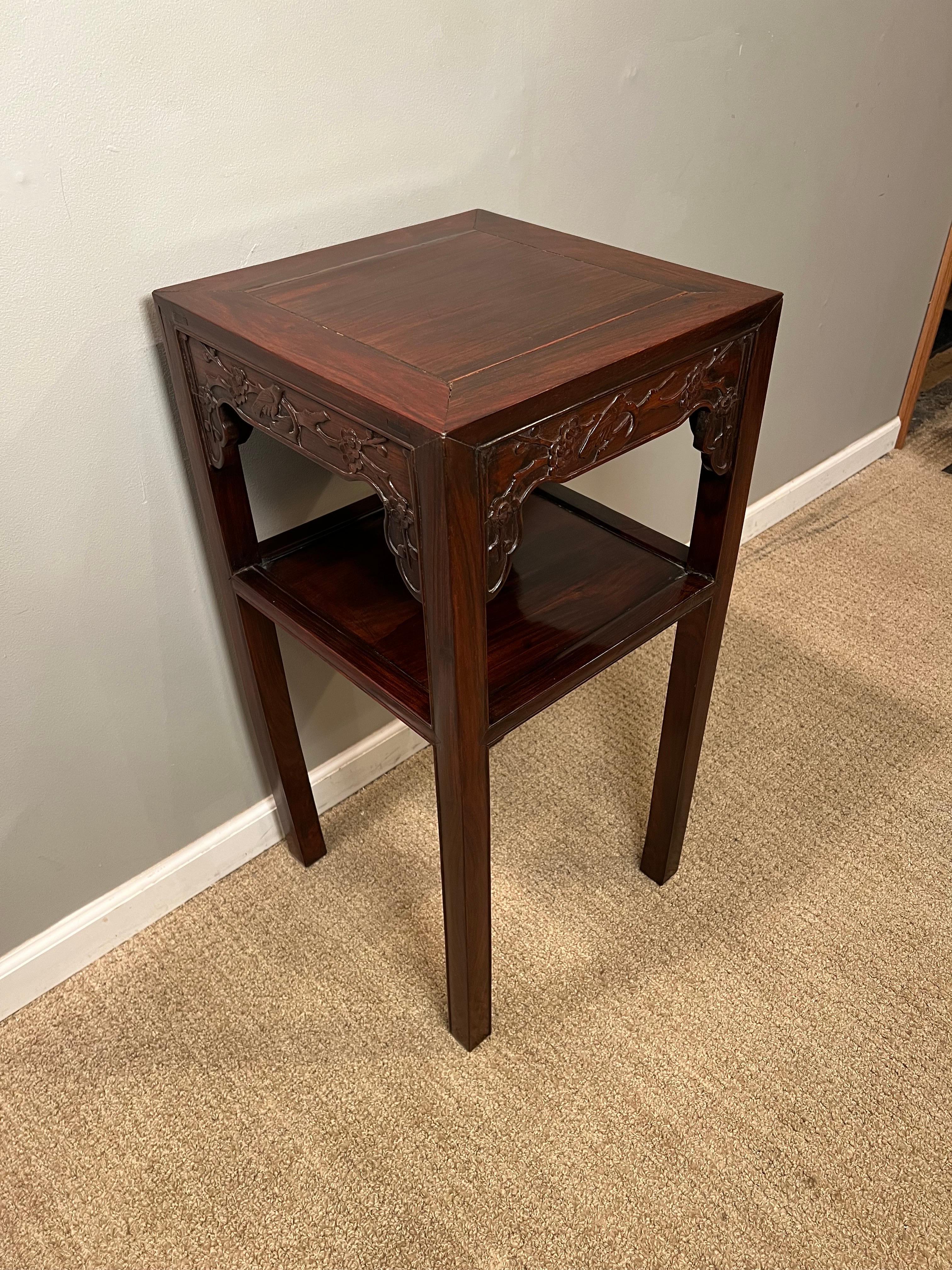 Chinese Export Hardwood Chinese Tea Table For Sale
