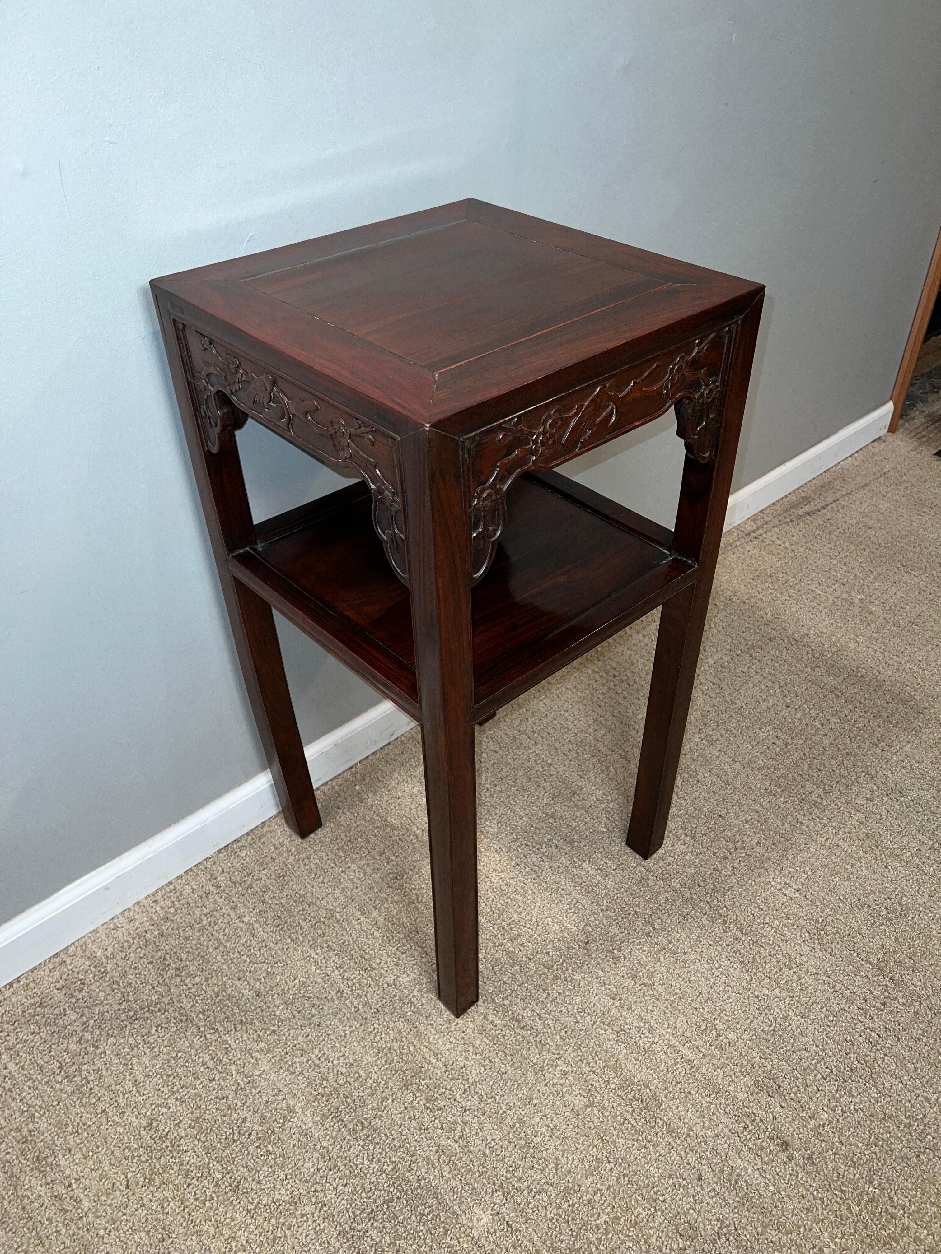 19th Century Hardwood Chinese Tea Table For Sale