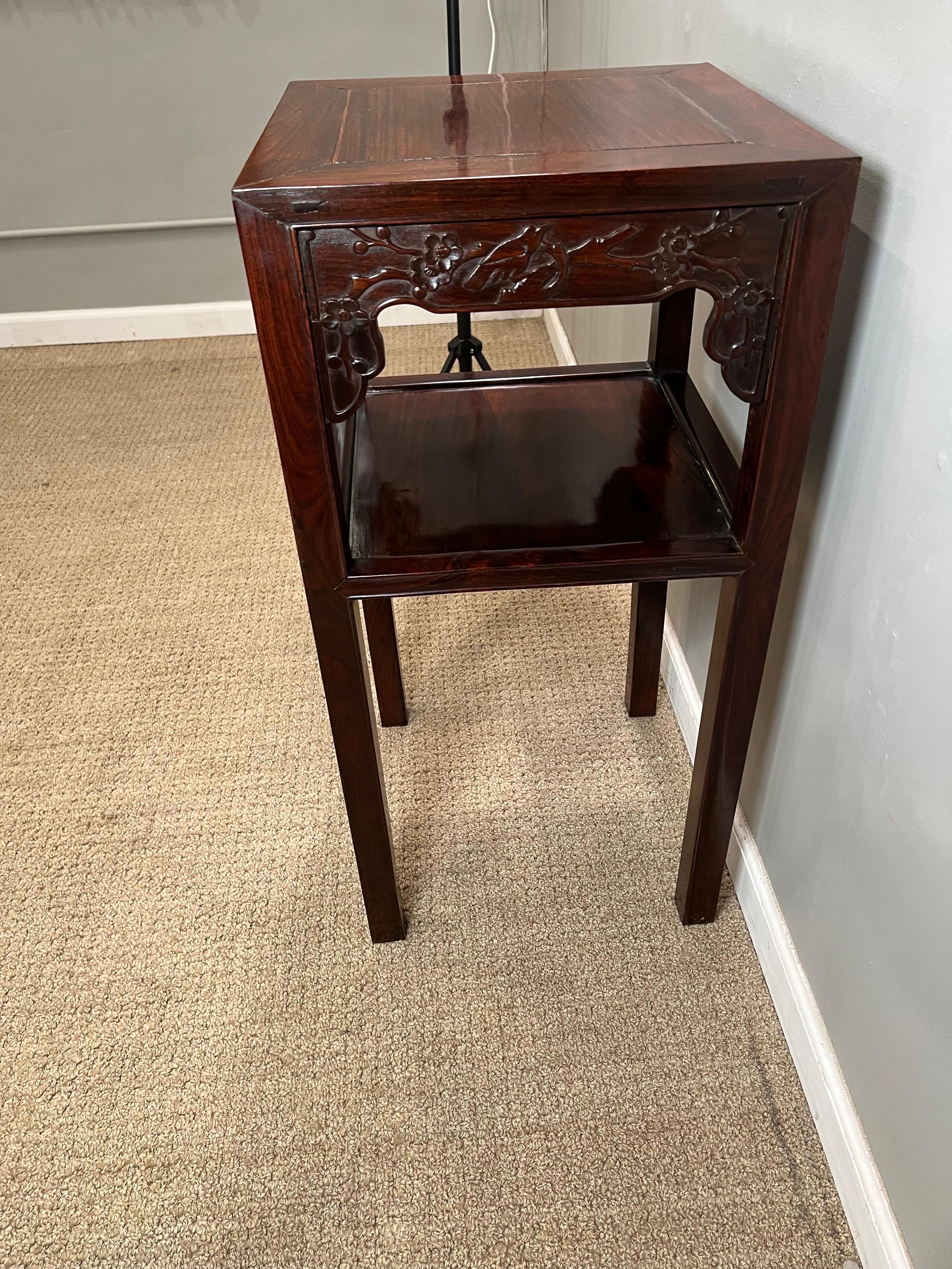 Hardwood Chinese Tea Table For Sale 1