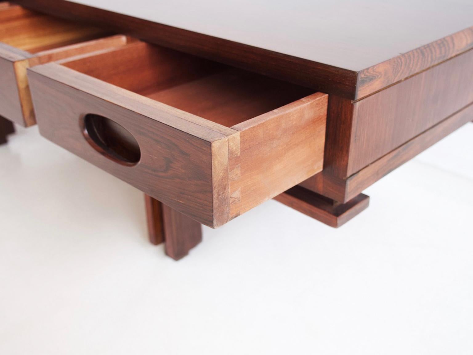 Hardwood Coffee Table by Gianfranco Frattini for Bernini 1