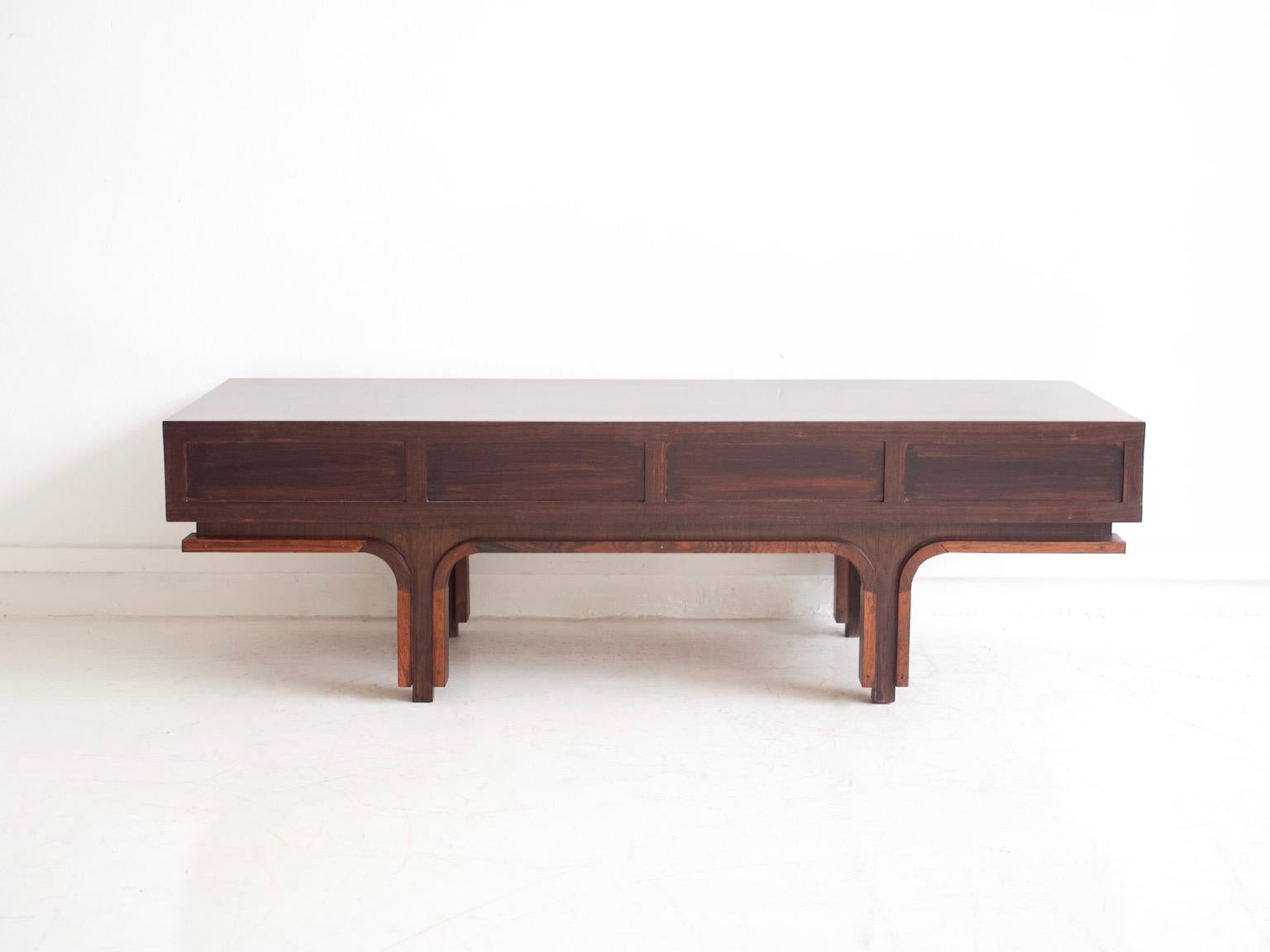 Hardwood Coffee Table by Gianfranco Frattini for Bernini 3