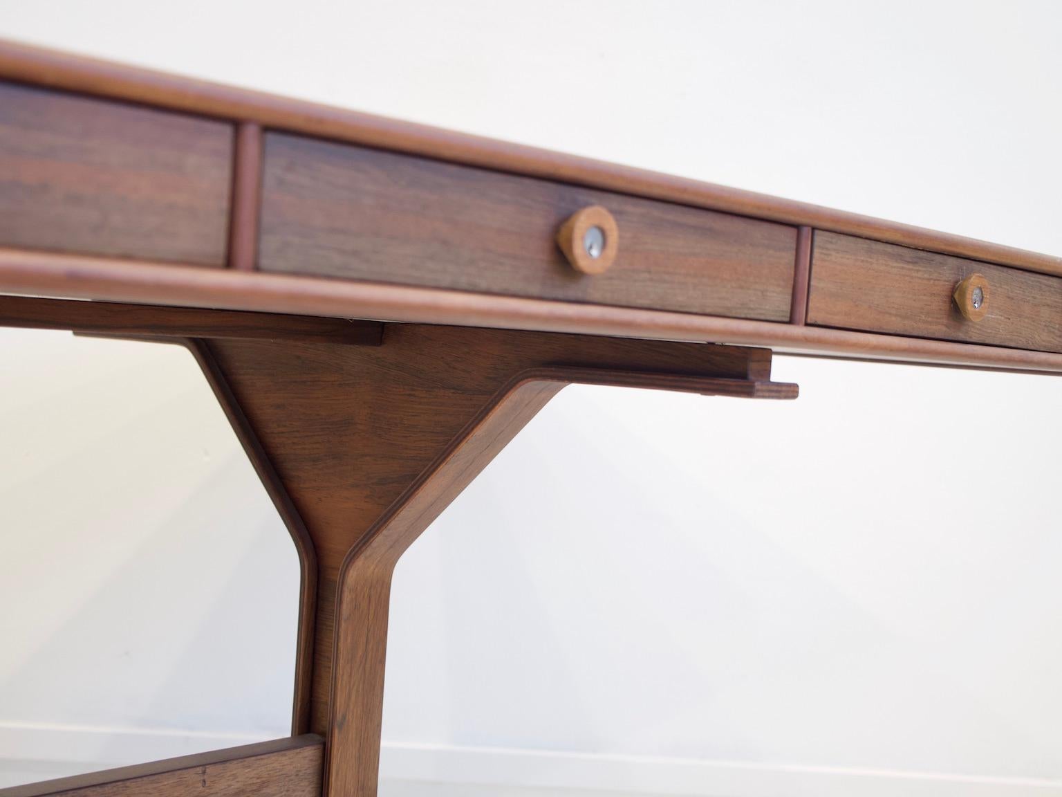 Hardwood Desk by Gianfranco Frattini for Bernini 7