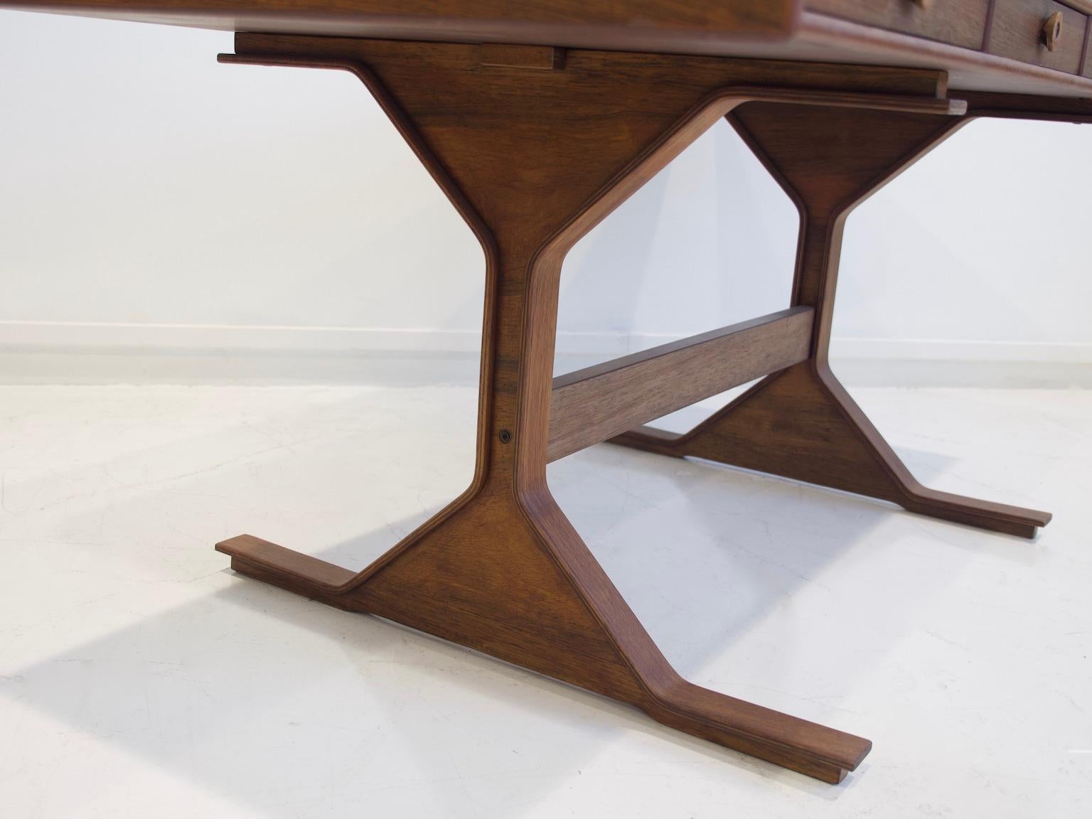 Hardwood Desk by Gianfranco Frattini for Bernini 8