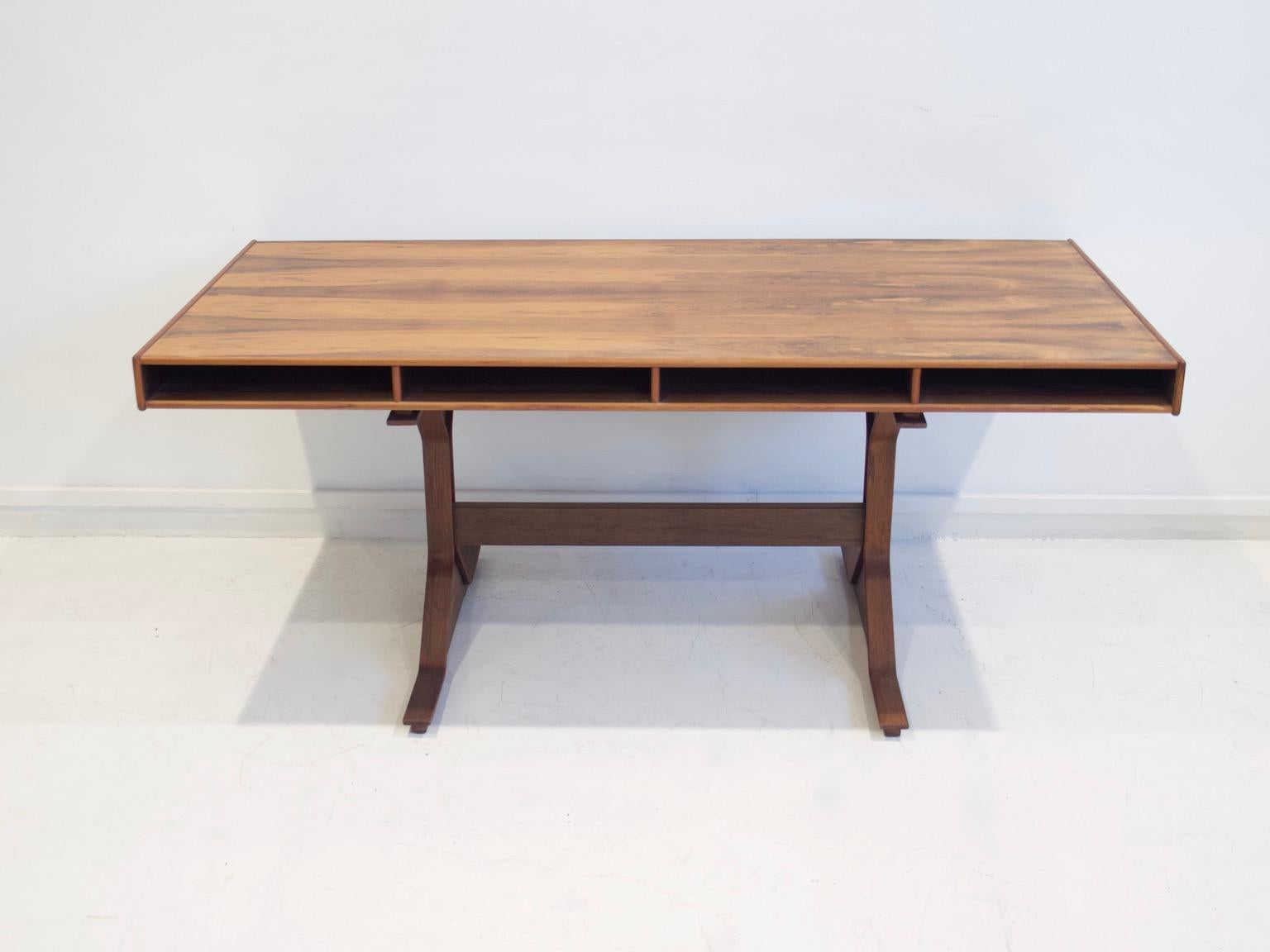 Hardwood Desk by Gianfranco Frattini for Bernini 11