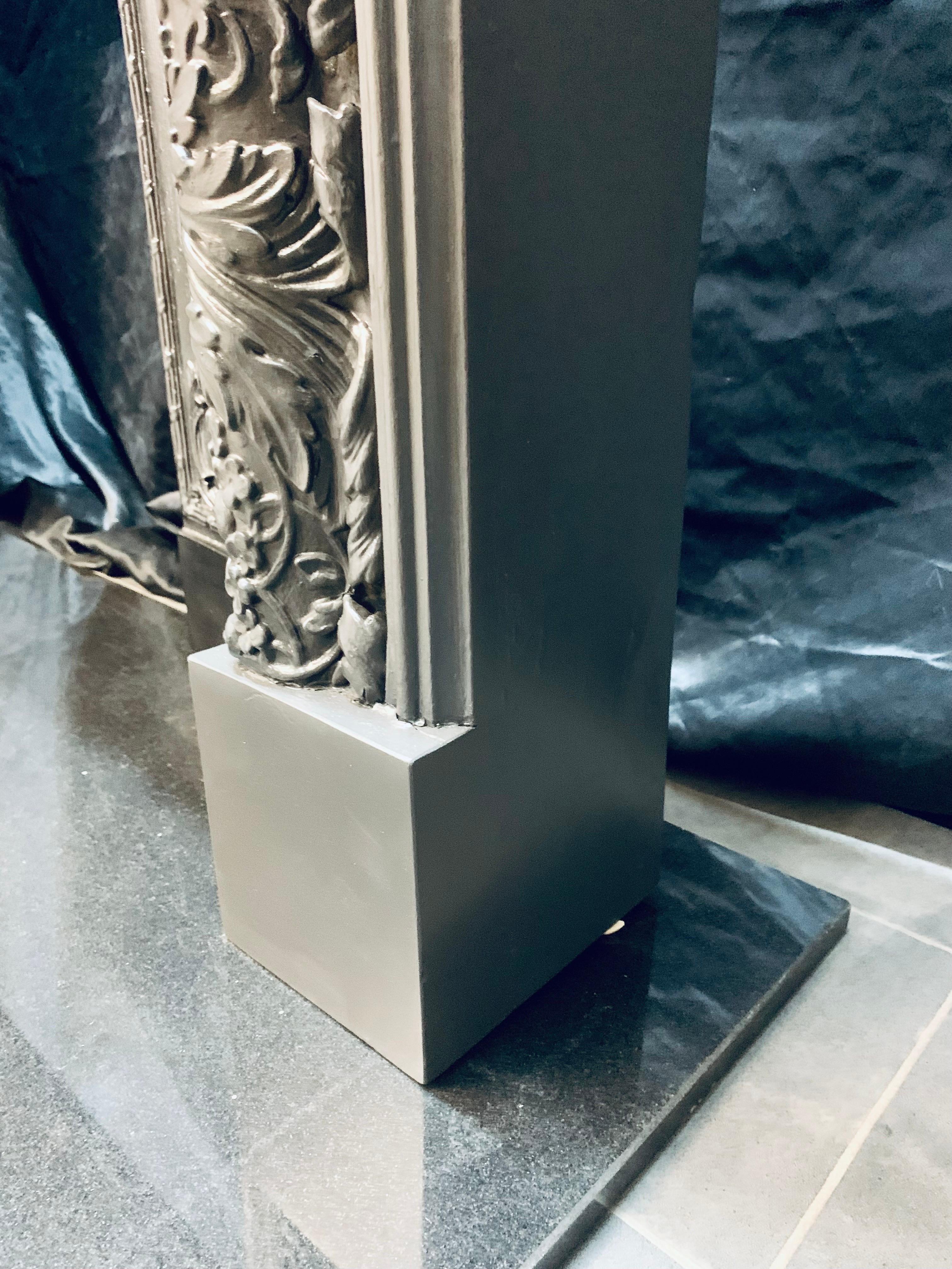 Hardwood & Gesso Edwardian Bolection Fireplace Surround. 5