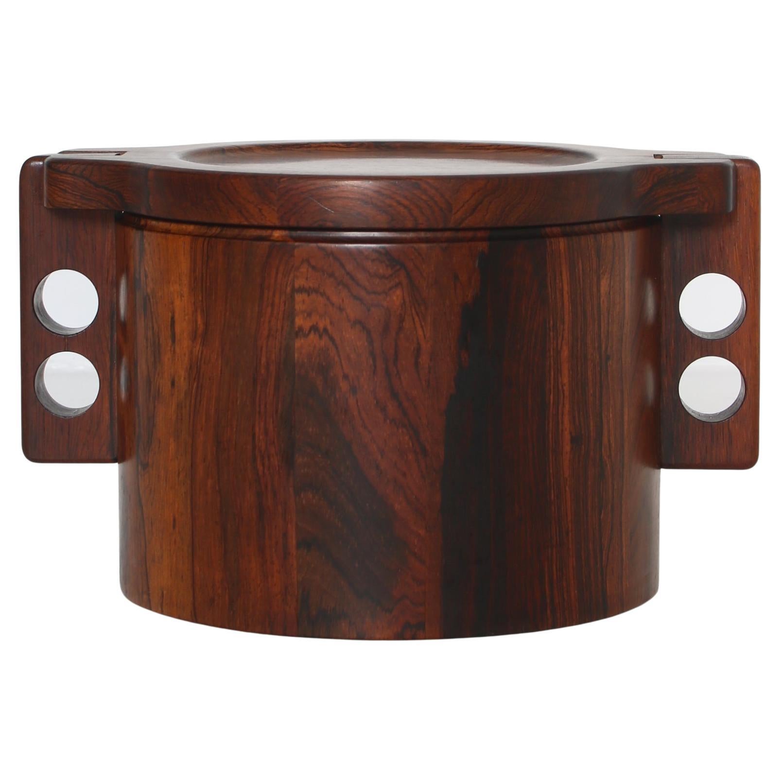 Rosewood Ice Bucket / Barware, by Birgit Krogh, "Woodline", Denmark, 1970s