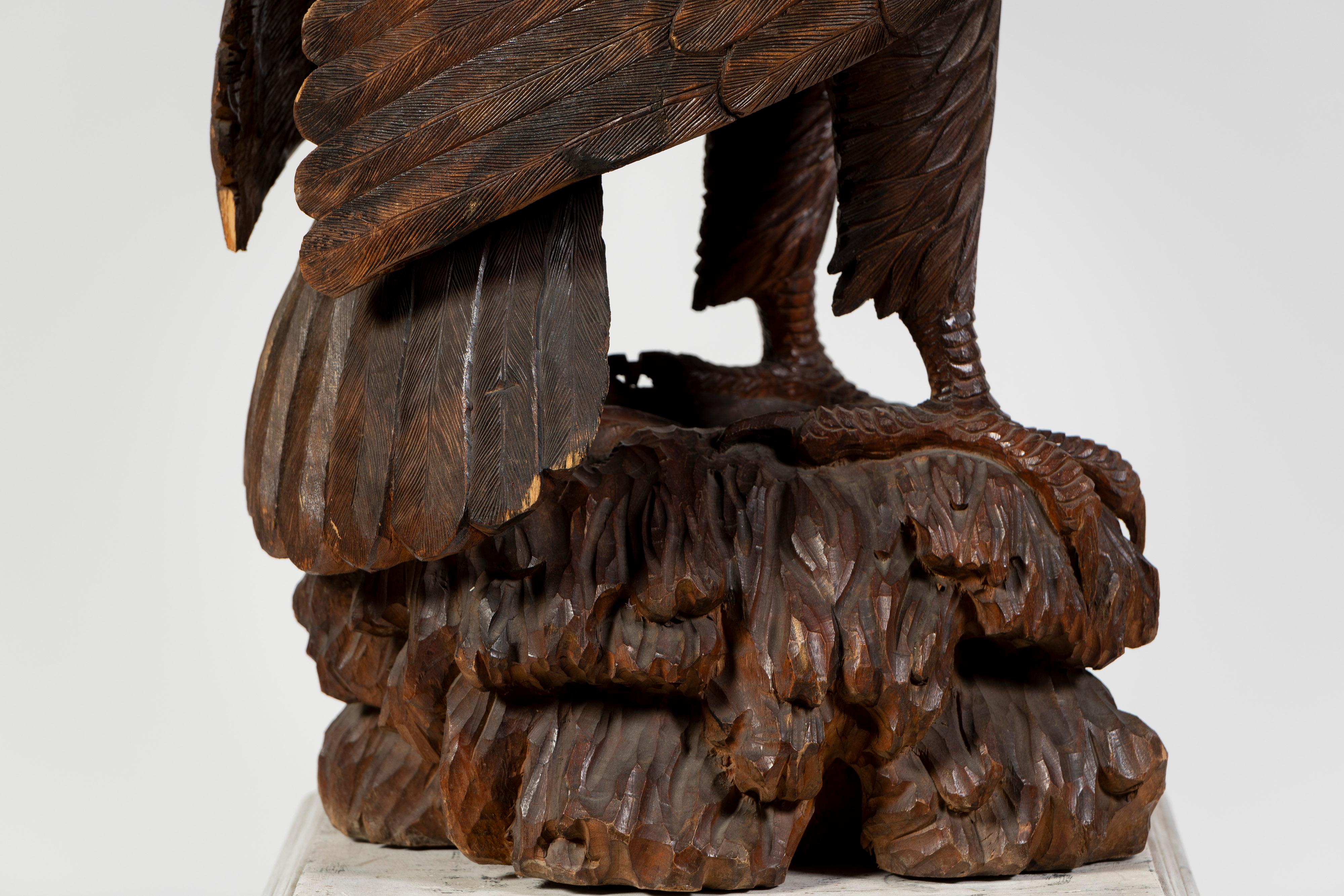 Hardwood Model of Eagle on a Pedestal, 20th Century, UK 5