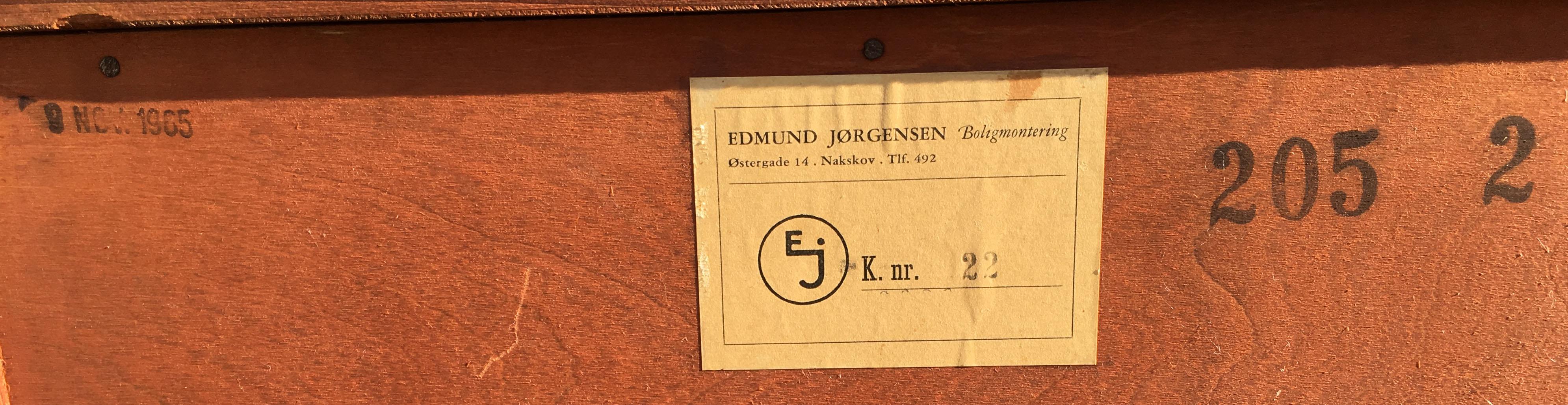 Scandinavian Modern Hardwood Pedestal Cupboard by Johannes Sorth for Bornholm Mobler