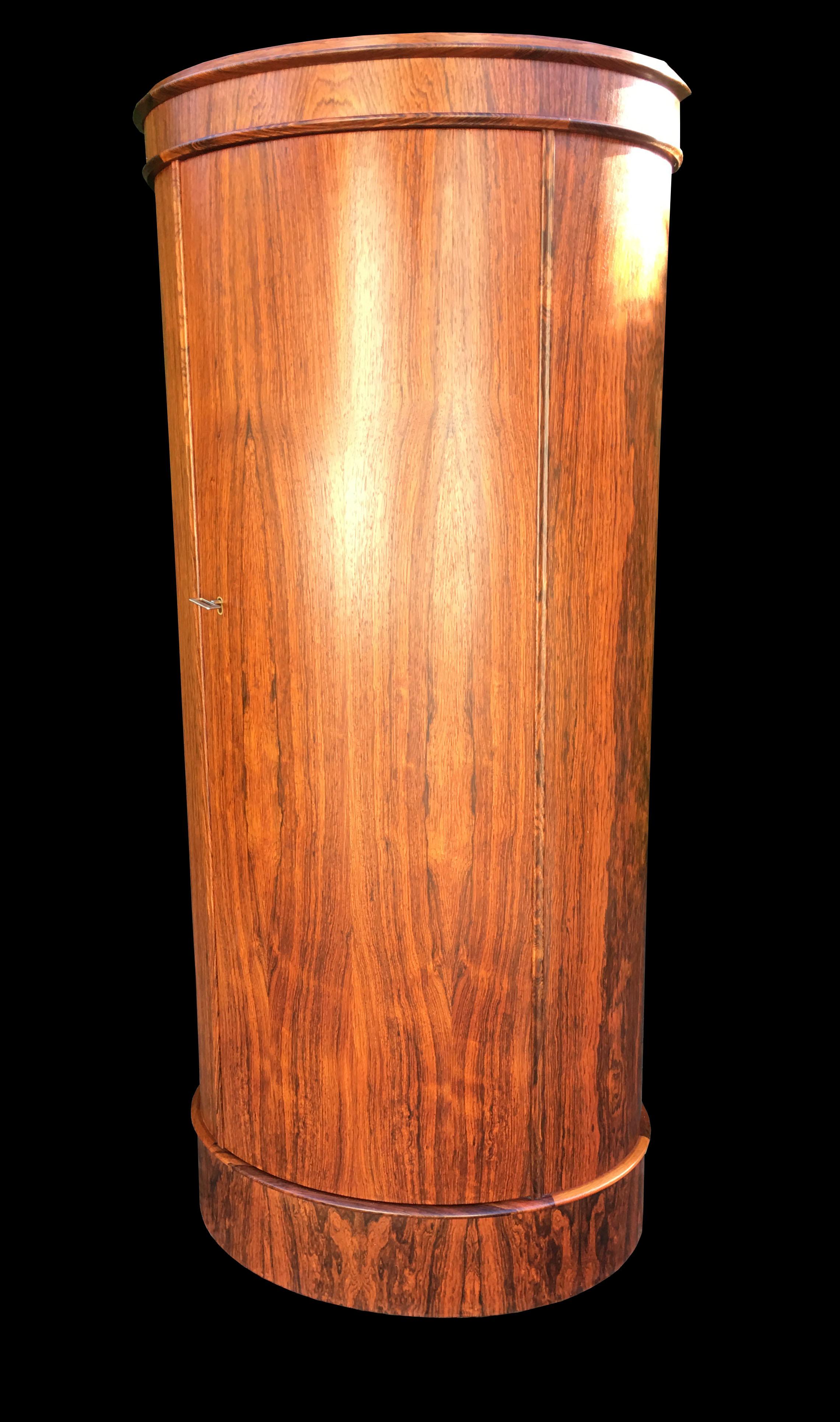 Hardwood Pedestal Cupboard by Johannes Sorth for Bornholm Mobler In Good Condition In Little Burstead, Essex