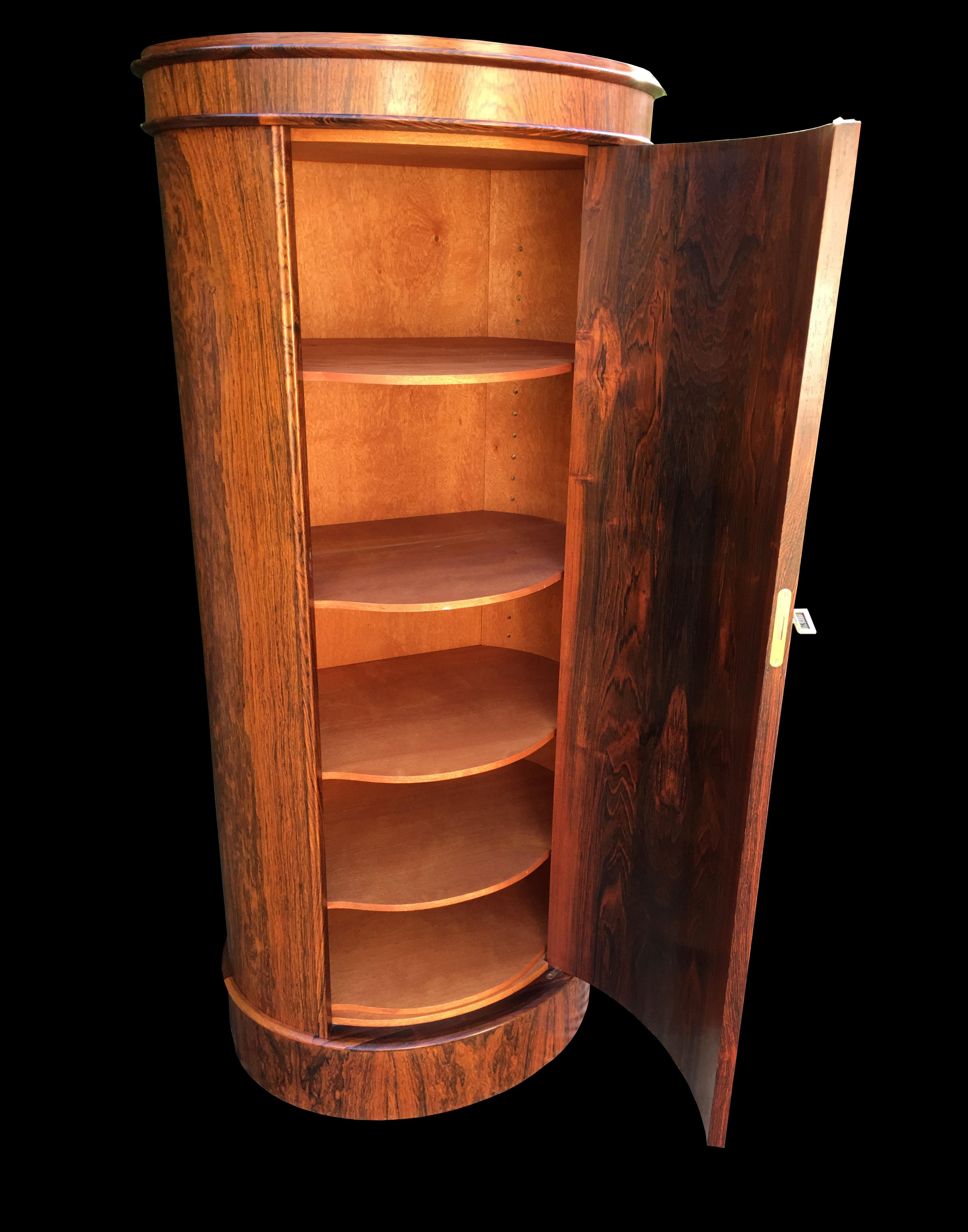 Hardwood Pedestal Cupboard by Johannes Sorth for Bornholm Mobler 1