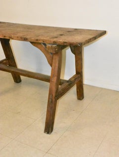 Hardwood Primitive Work Table