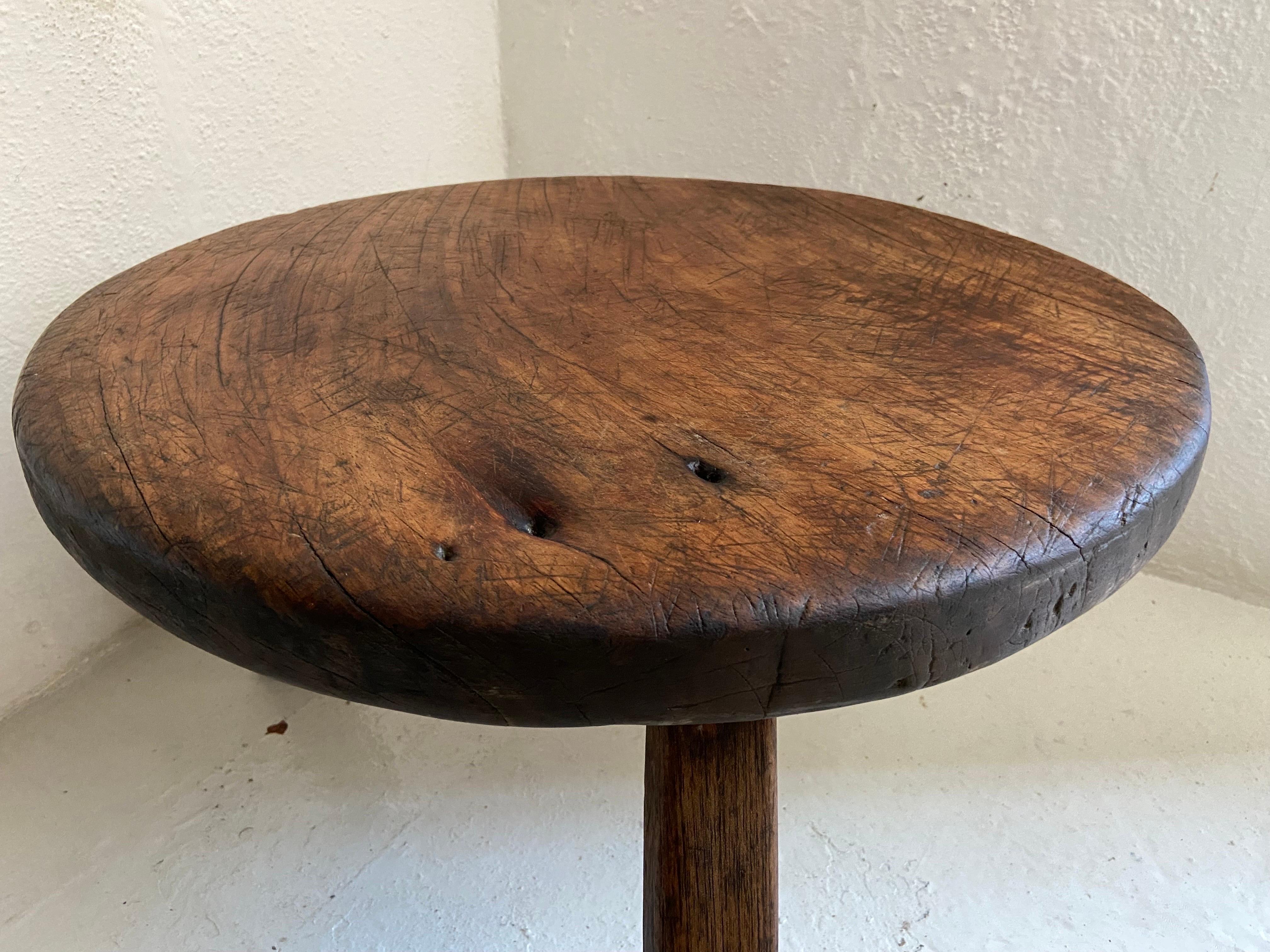 Country Hardwood Roundtable from Yucatan, Circa 1970's 