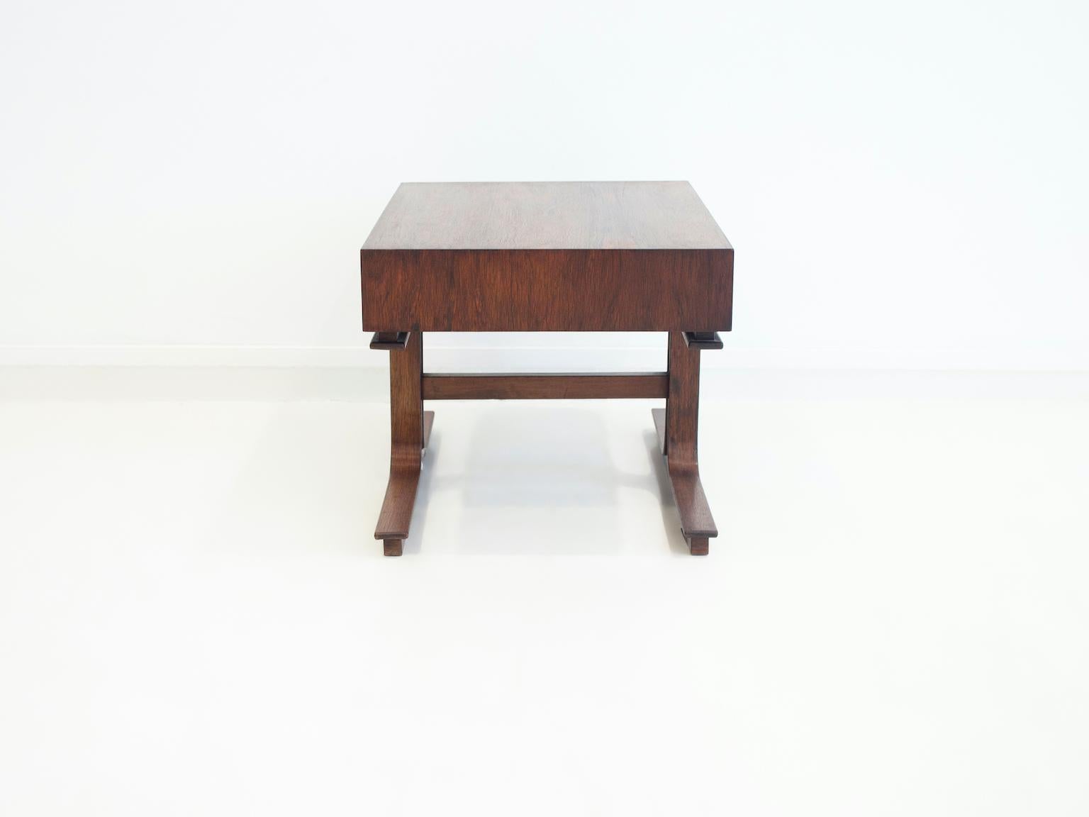 Hardwood Side Table by Gianfranco Frattini for Bernini For Sale 6