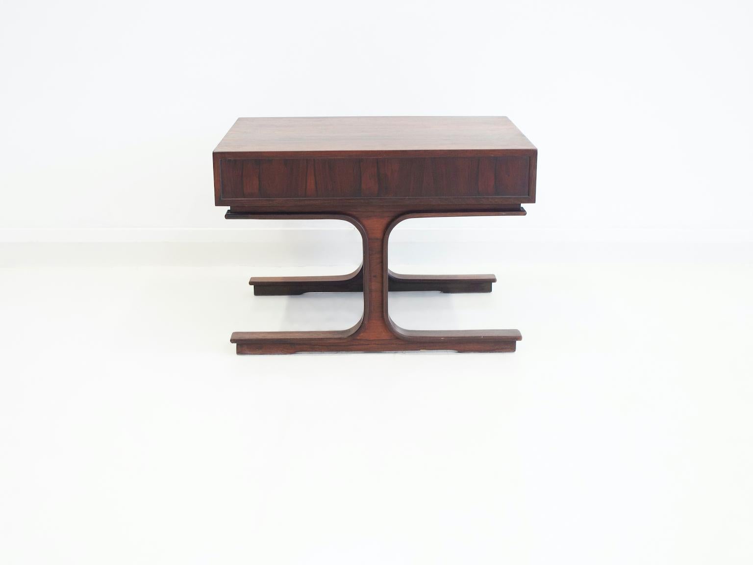 Hardwood Side Table by Gianfranco Frattini for Bernini For Sale 7