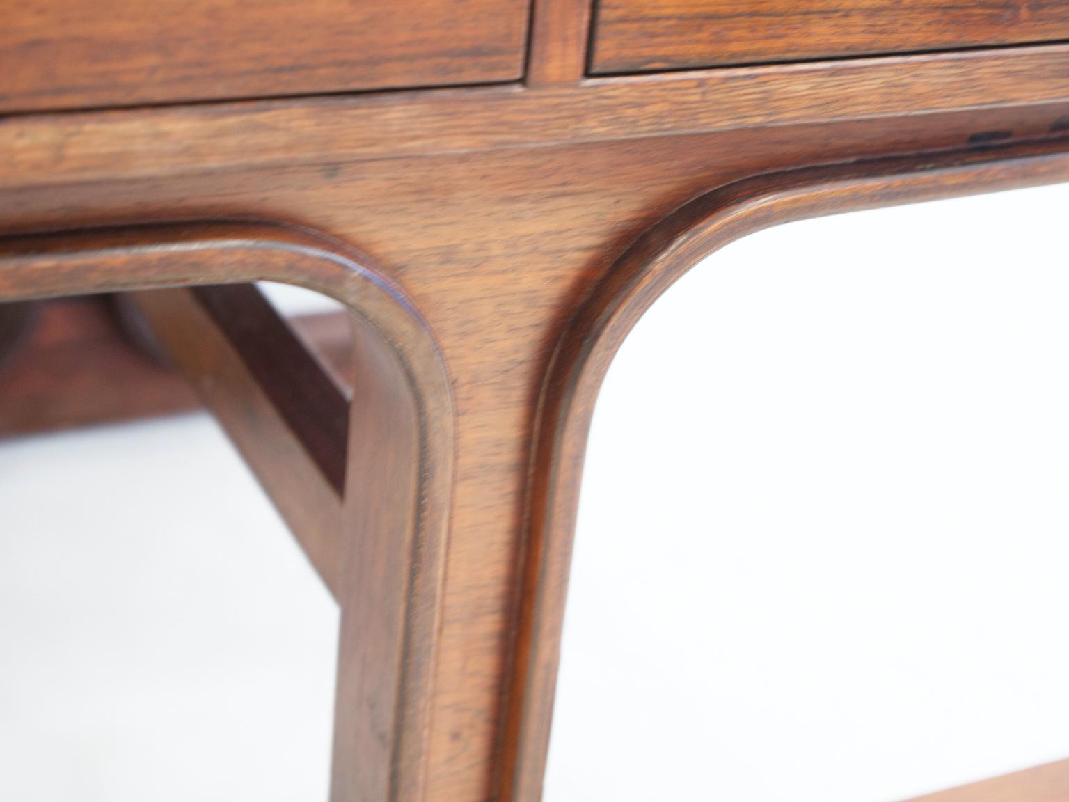 Hardwood Side Table by Gianfranco Frattini for Bernini For Sale 1
