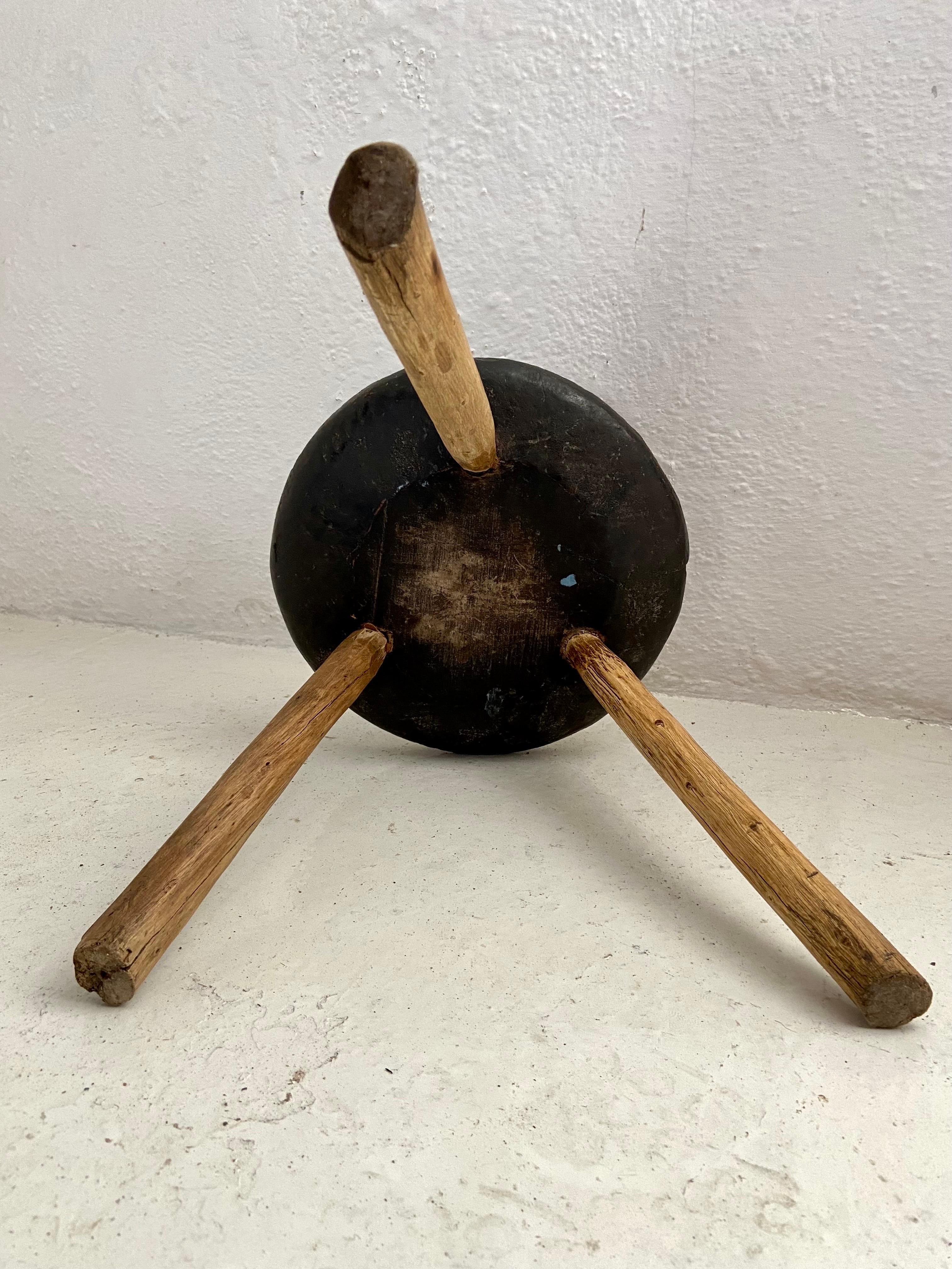 Hardwood Stool from Mexico, circa 1930´s 4
