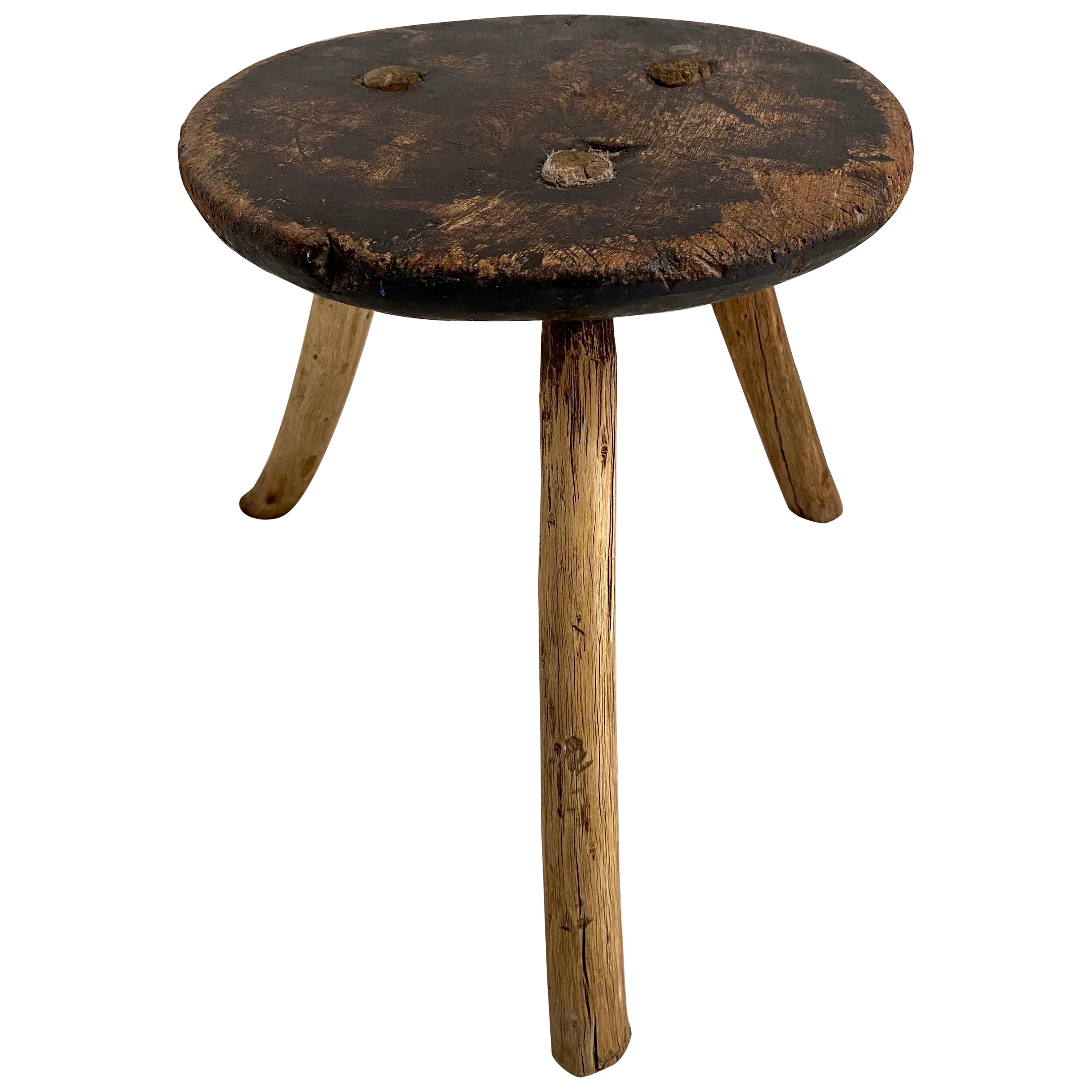 Hardwood Stool from Mexico, circa 1930´s