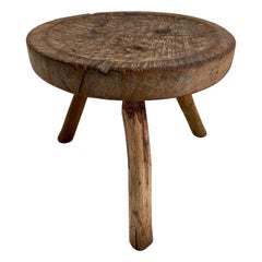 Hardwood Stool From Mexico, Circa 1970's