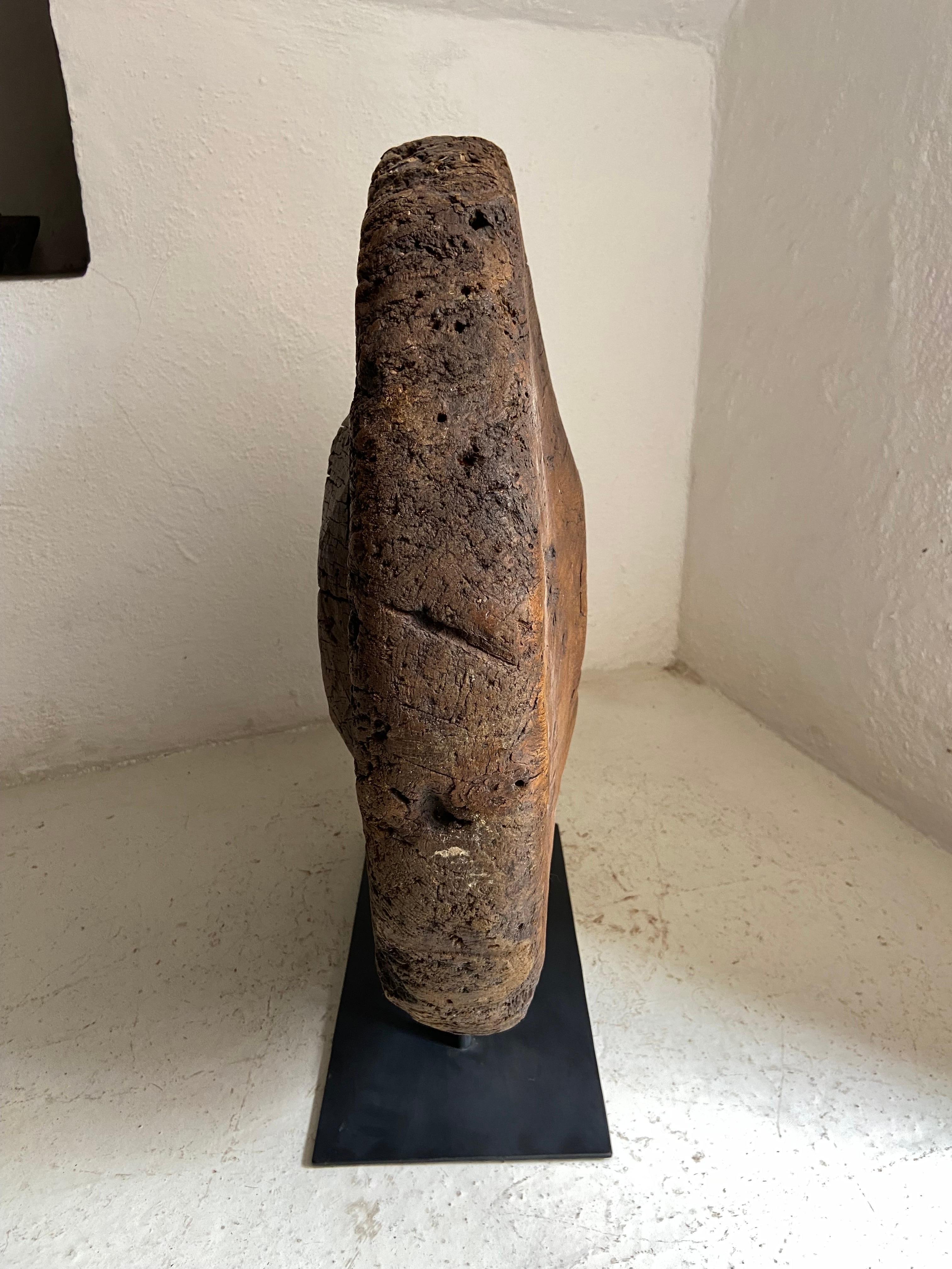 Hartholz-Wagenrad aus Mexiko, ca. Anfang 1800 im Angebot 5
