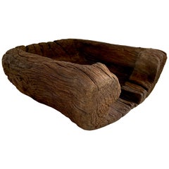 Hardwood Wash Basin Trough from Mexico, Circa Late 19th Century