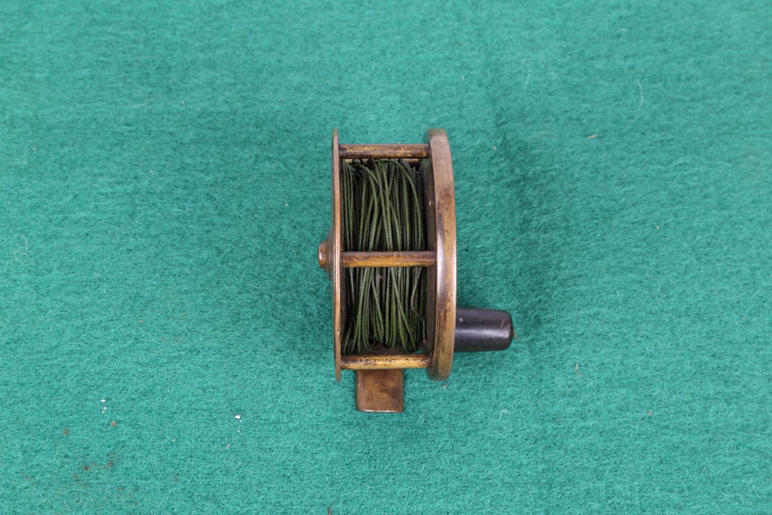 Hardy All brass fishing reel.