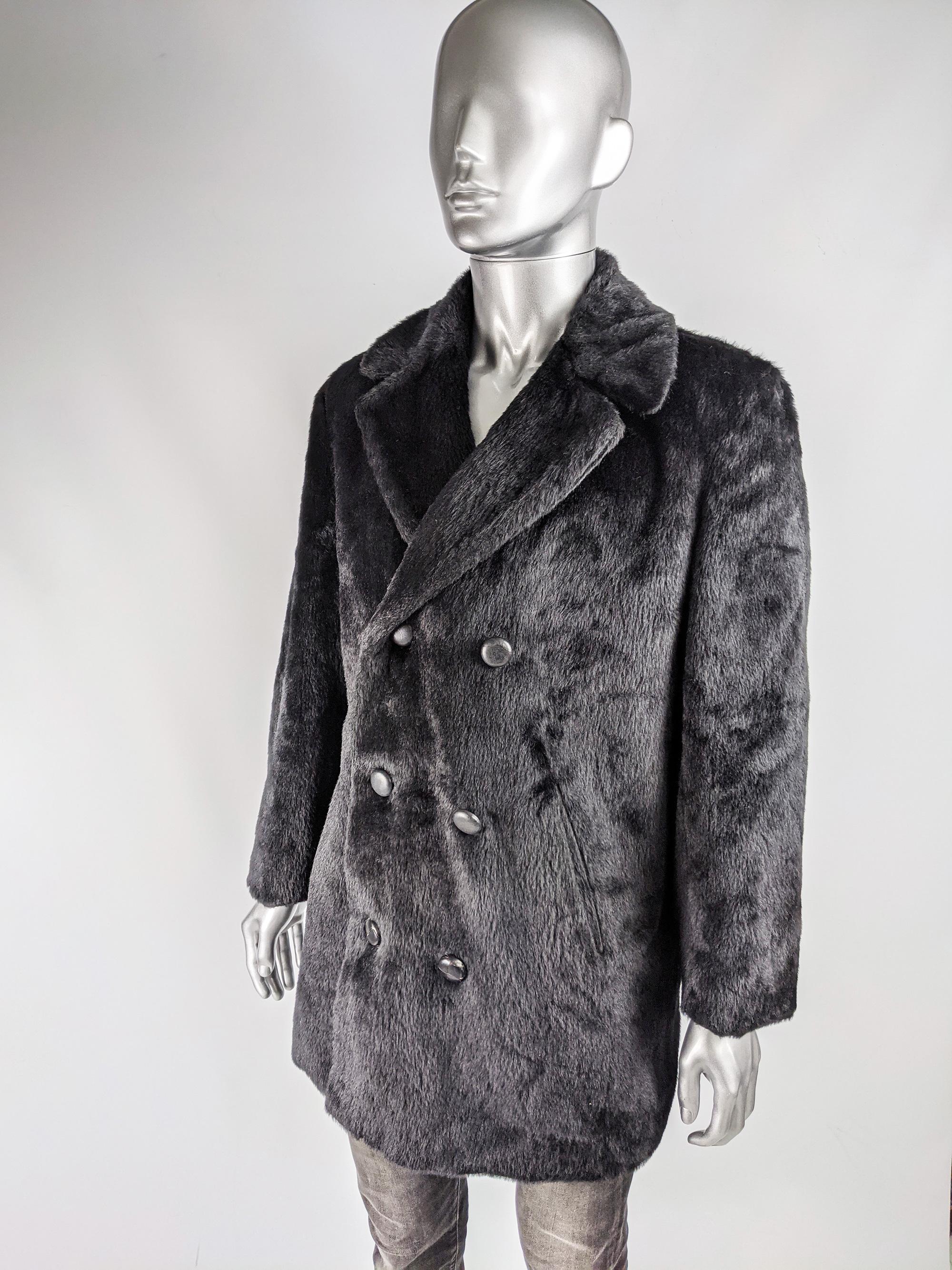 mens vintage fur coat