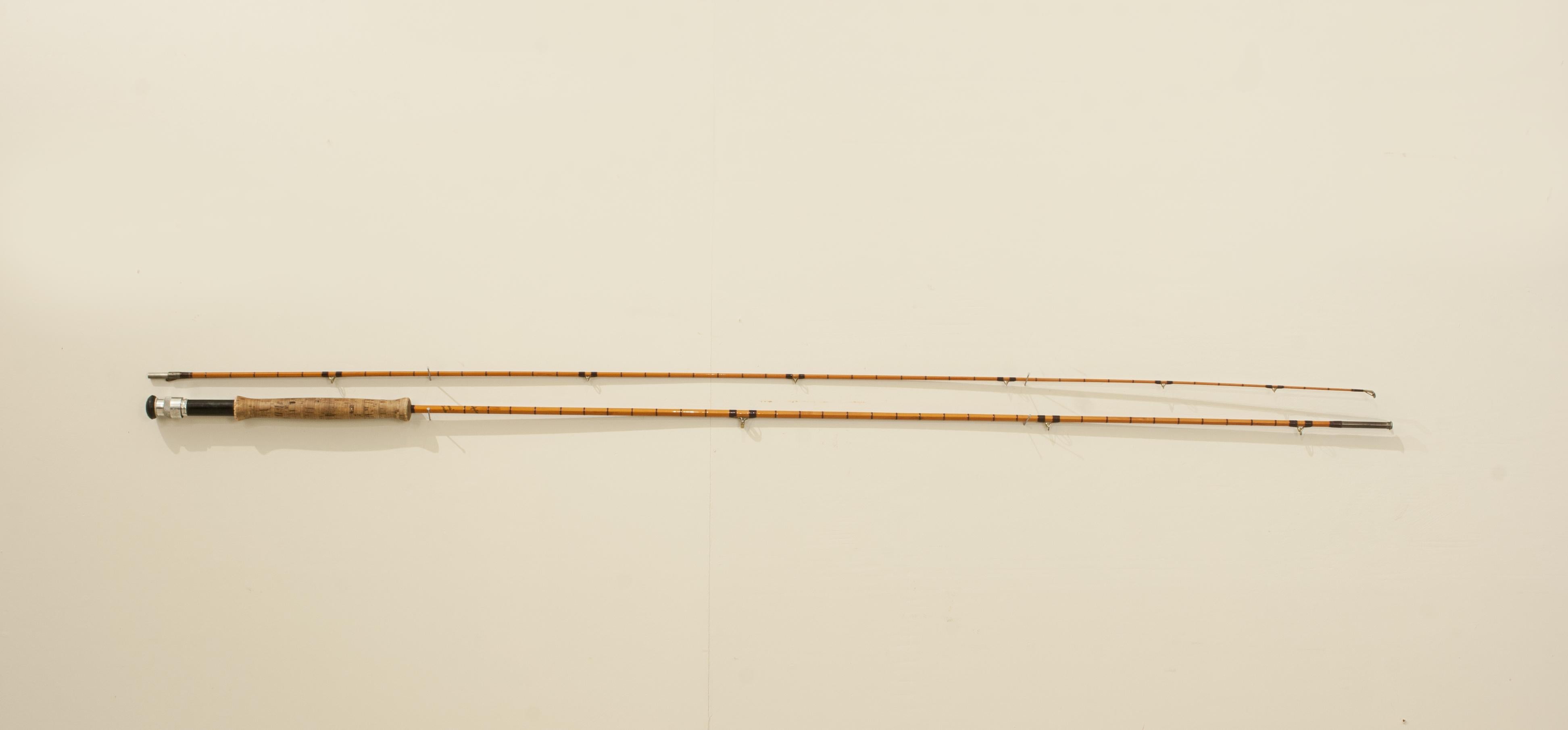 British Hardy Split Cane Fishing Rod, The Perfection For Sale