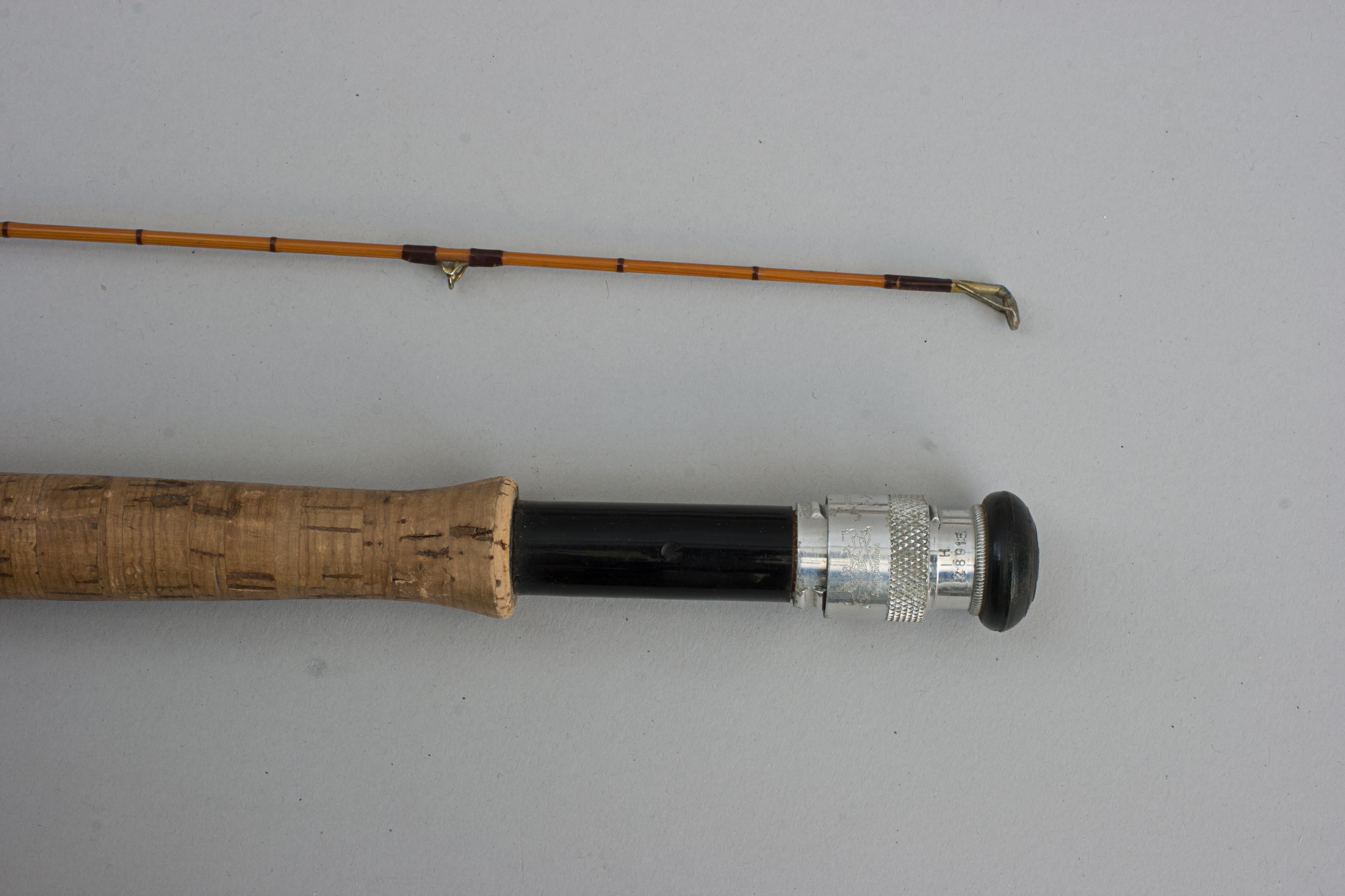 20th Century Hardy Split Cane Fishing Rod, The Perfection For Sale