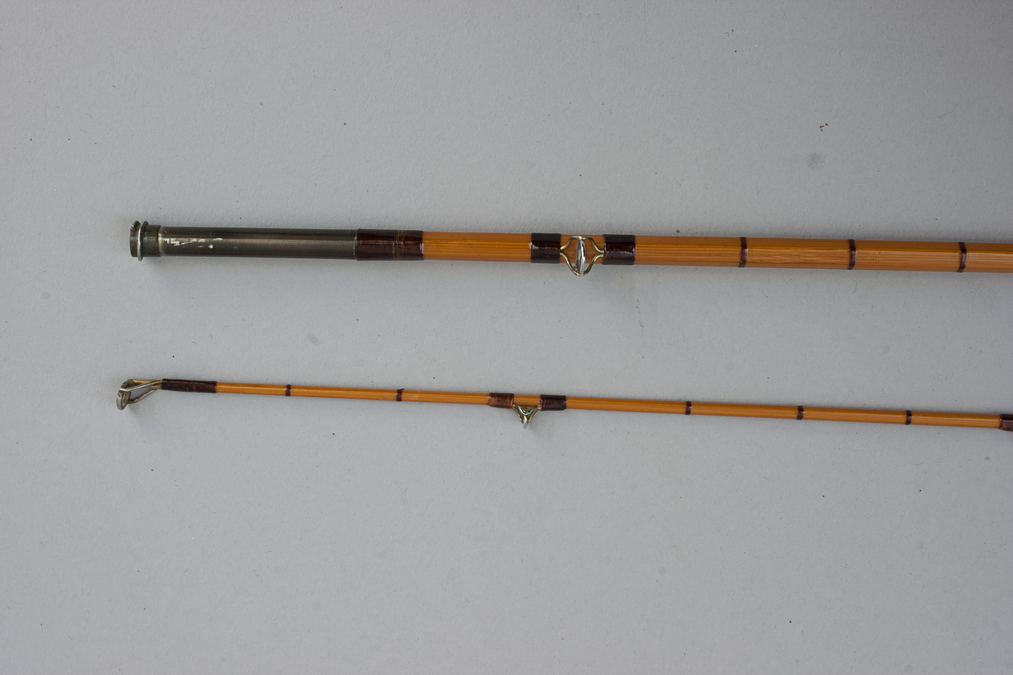 20th Century Hardy Split Cane Fishing Rod, The Perfection. For Sale