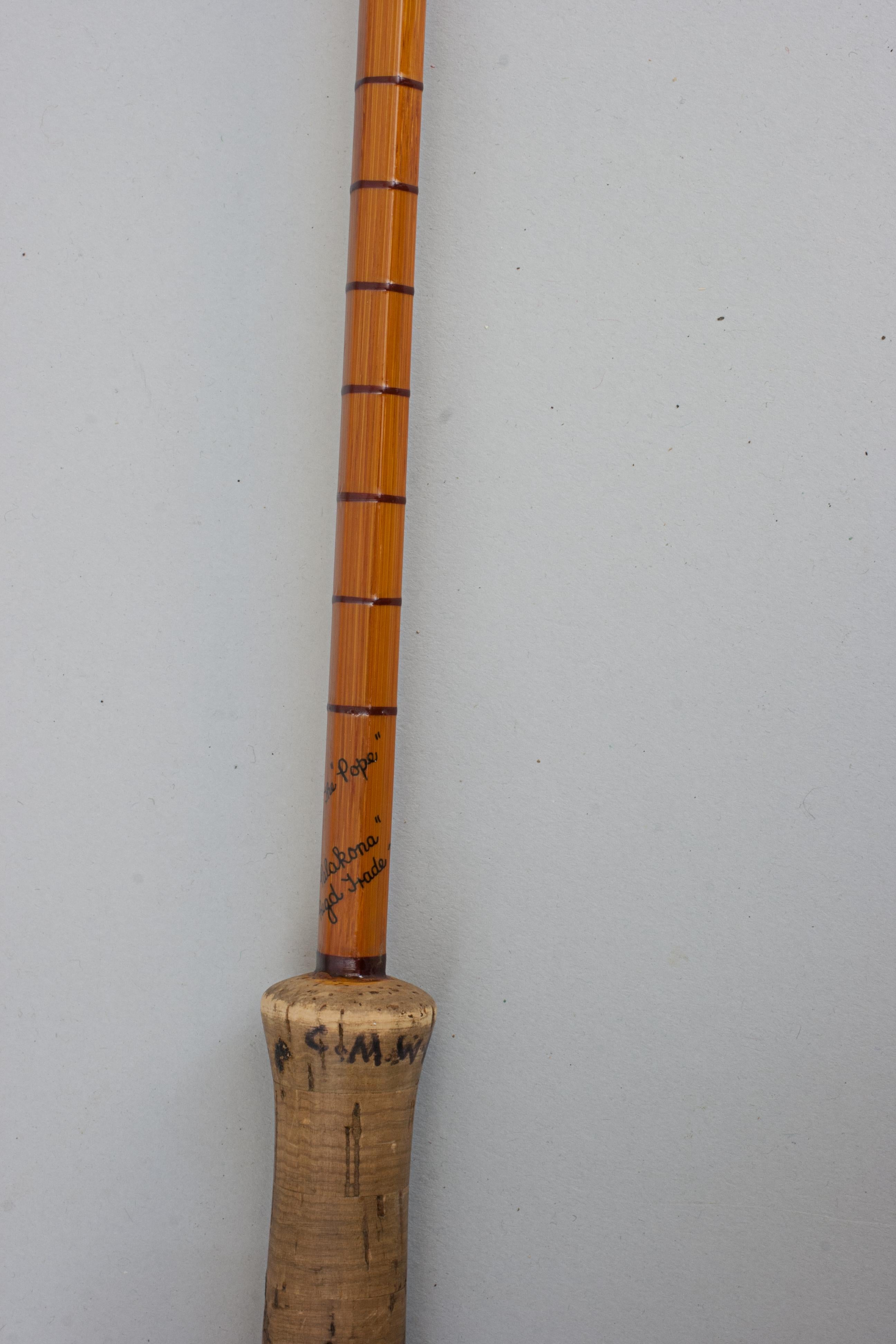 Canna da pesca Hardy Split Cane Palakona, The Pope in vendita 8