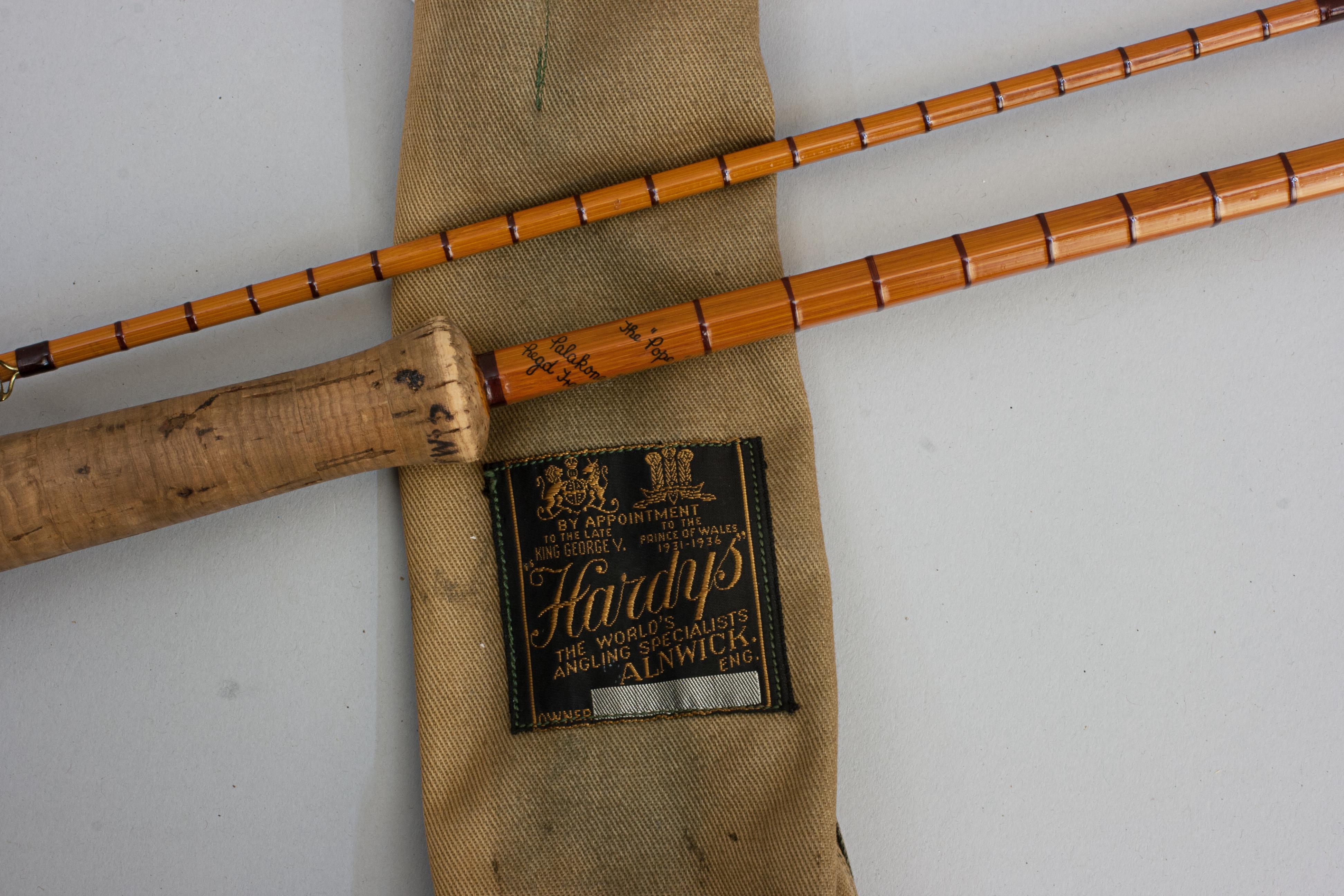 Canna da pesca Hardy Split Cane Palakona, The Pope In condizioni buone in vendita a Oxfordshire, GB